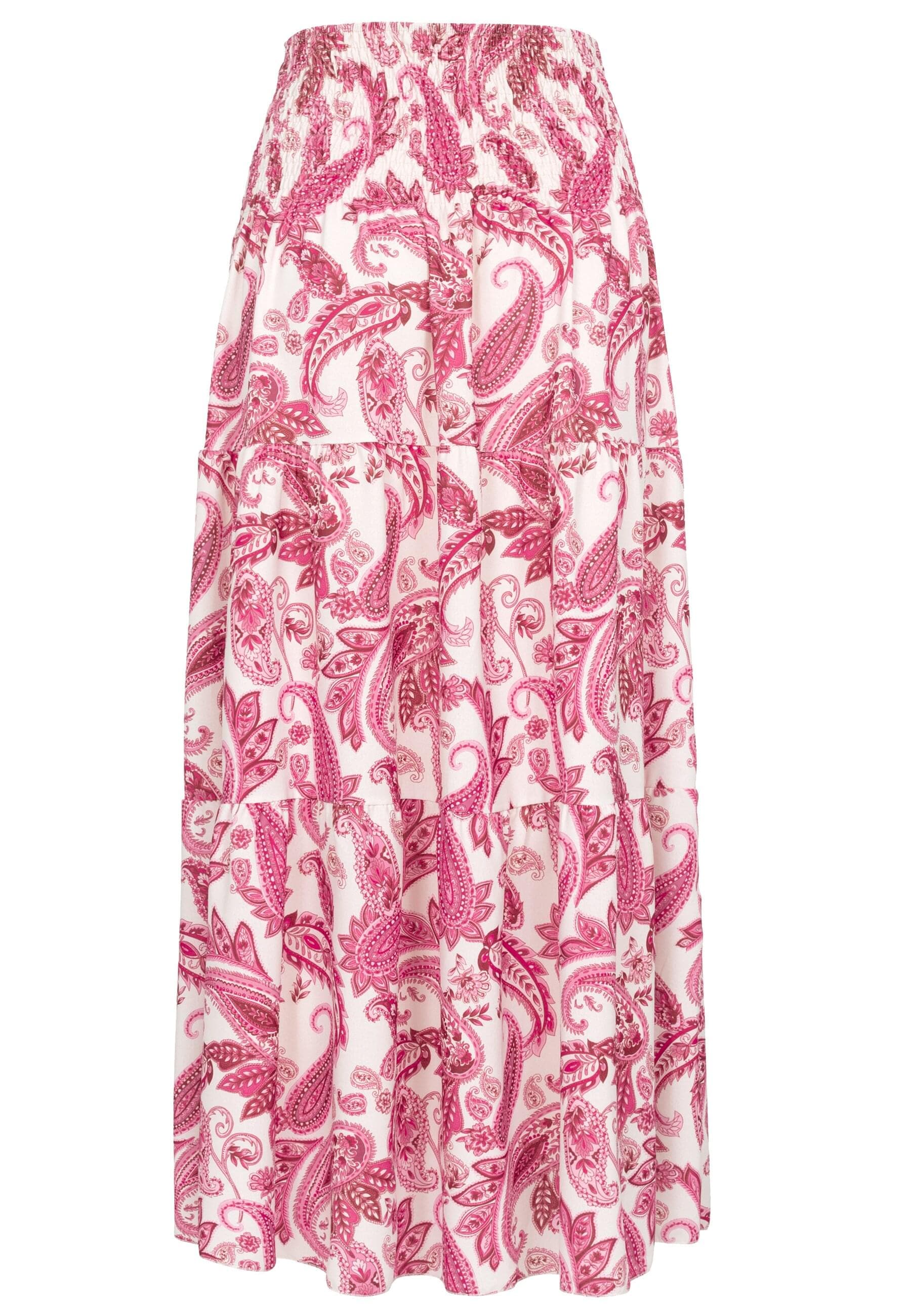 CLOUD 5IVE Sommerrock »CLOUD 5IVE Maxi Skirt with paisley print«, (1 tlg.)