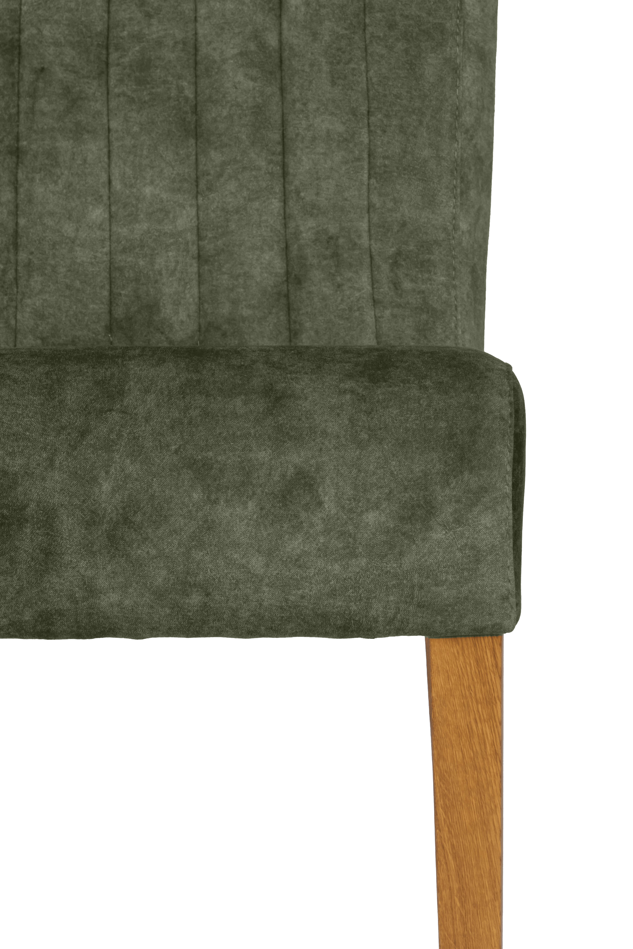 Home affaire 4-Fußstuhl, (Set), 2 St., Samtvelours, vertikale Nähte in der Rückenlehne