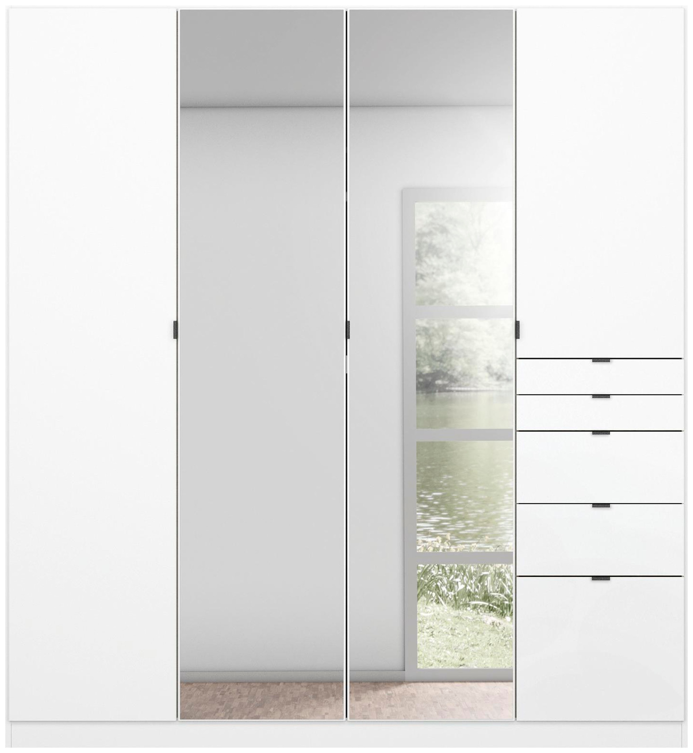rauch Drehtürenschrank "Kleiderschrank Schrank Garderobe Wäscheschrank Ankl günstig online kaufen