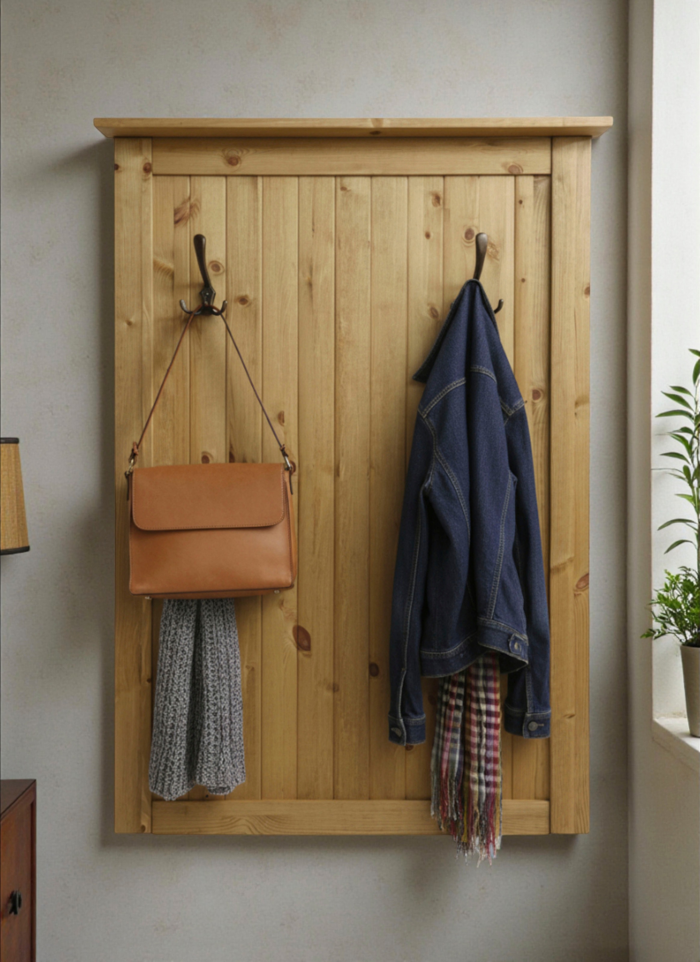 OTTO home Garderobenpaneel "Juventus" 1 Stk. tlg. aus massiver Kiefer, 4 Do günstig online kaufen