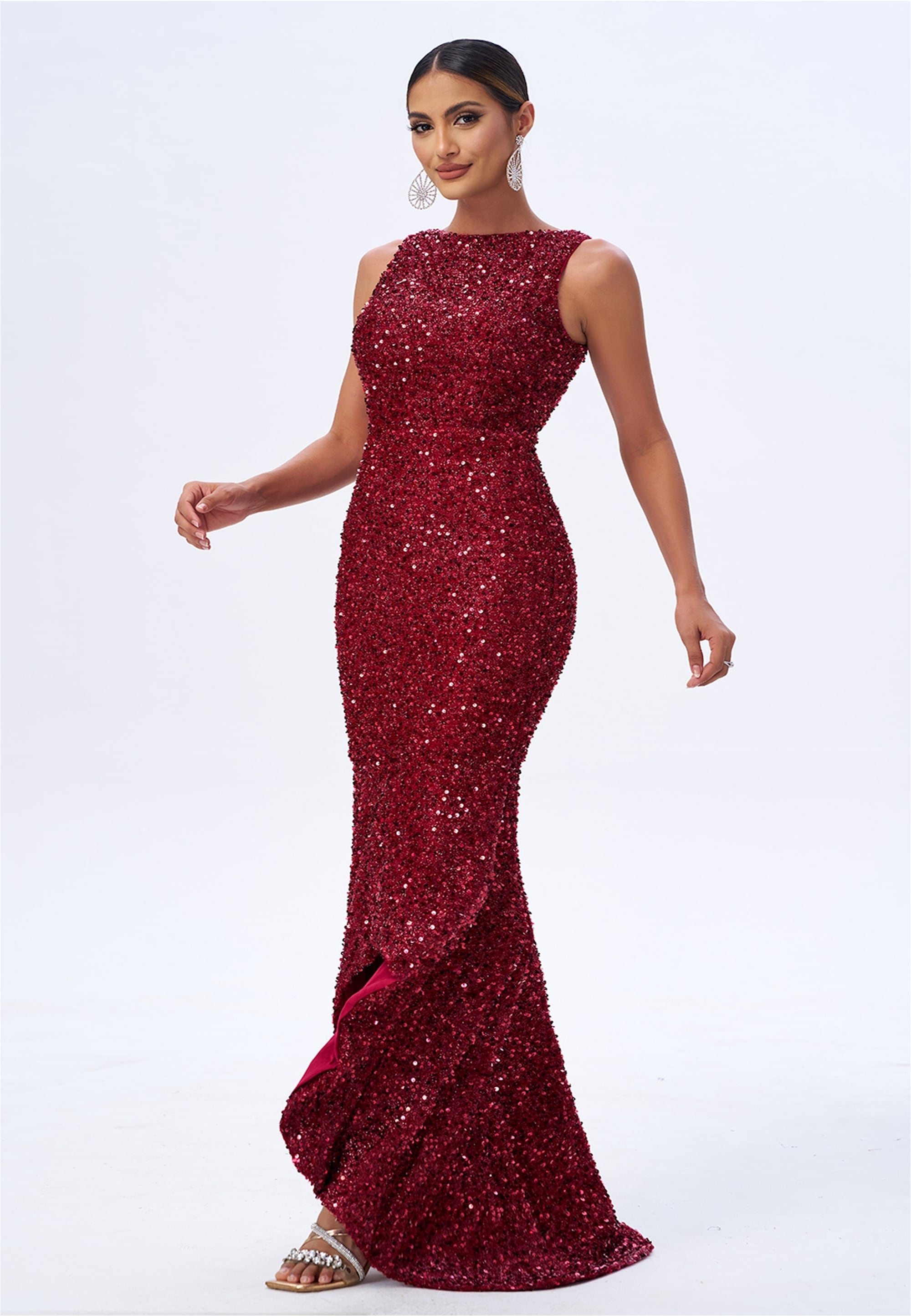 Moda Minx Jerseykleid »MARIAH«, (1 tlg.), im glitzernden Design