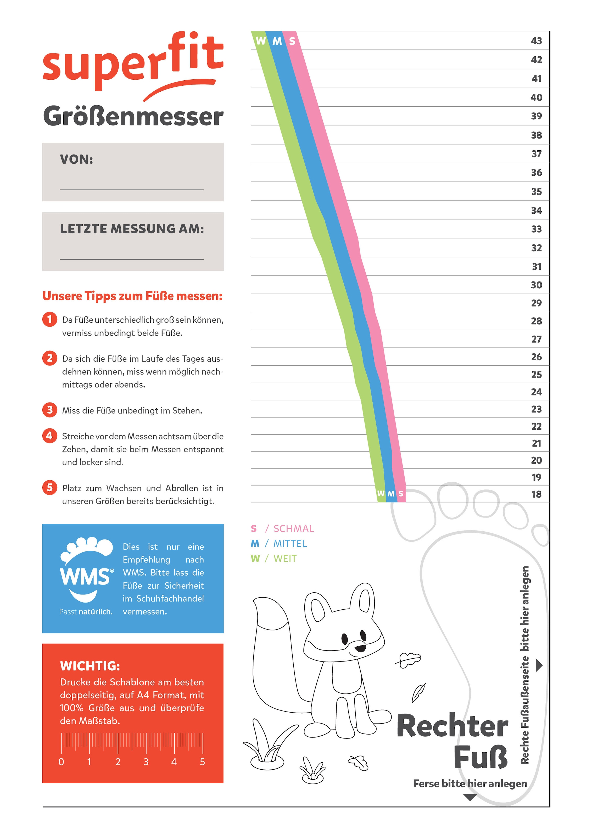Superfit Hausschuh »BONNY WMS: Mittel«, Kindergartenschuh mit Einhorn-Motiv, Größenschablone zum Download