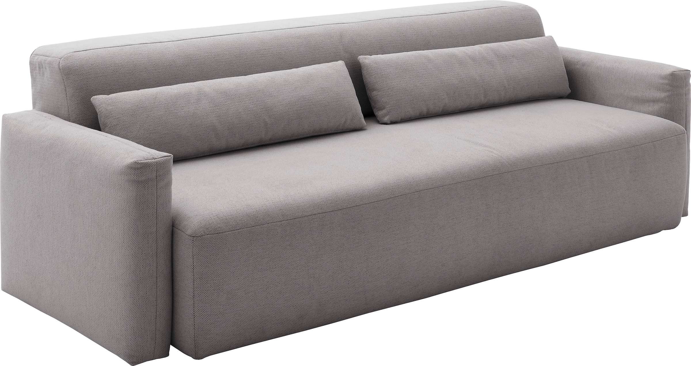 INOSIGN Schlafsofa »Donka Dauerschläfer-geeignet, belastbar bis 270 kg, incl. Bettlkasten«, mit Armlehnen, Breite 232 cm, auch in Cord, Tonnentaschen-Federkern