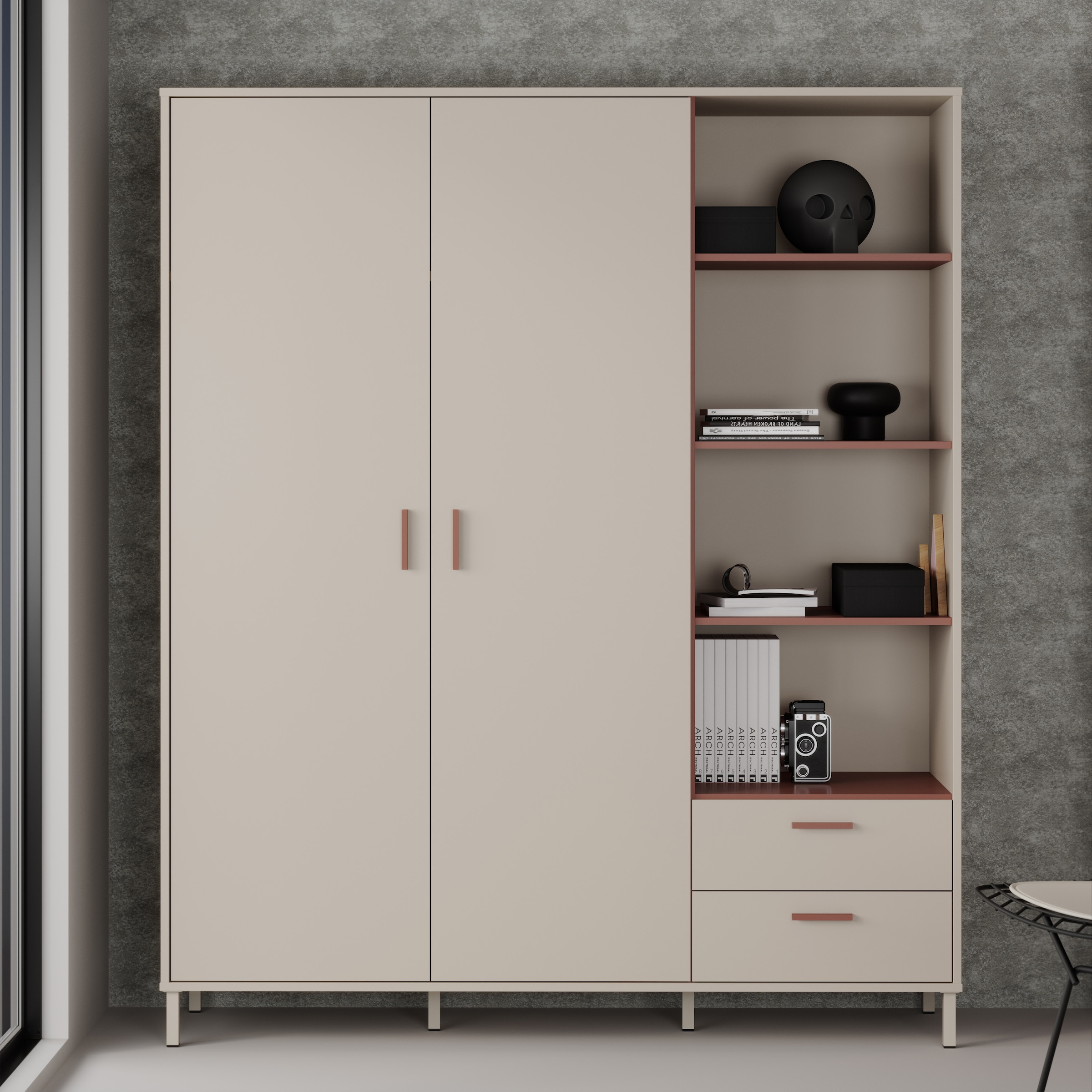 FORTE Drehtürenschrank »Milles«