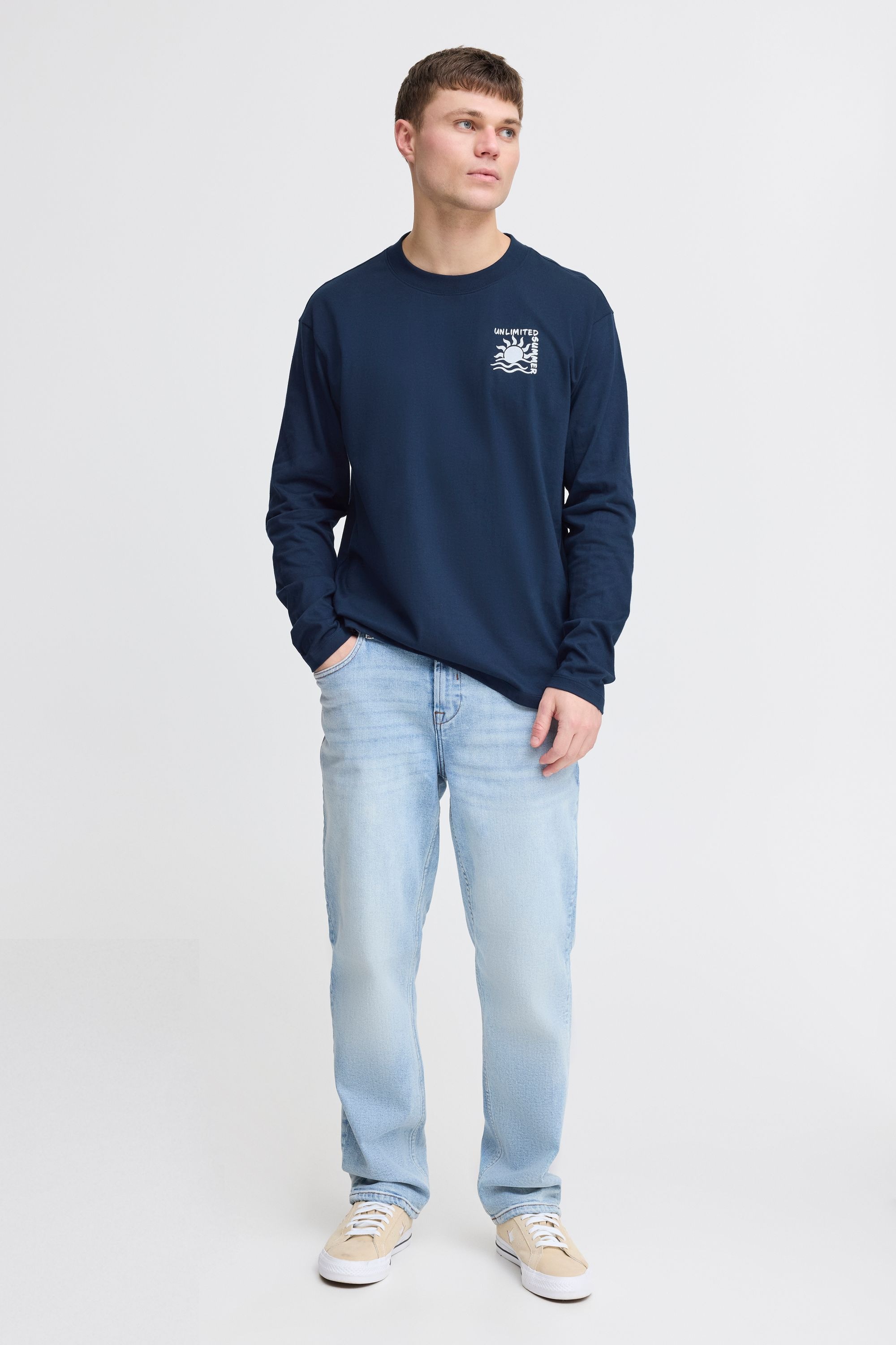 Solid Langarmshirt "Langarmshirt SDODANI" günstig online kaufen