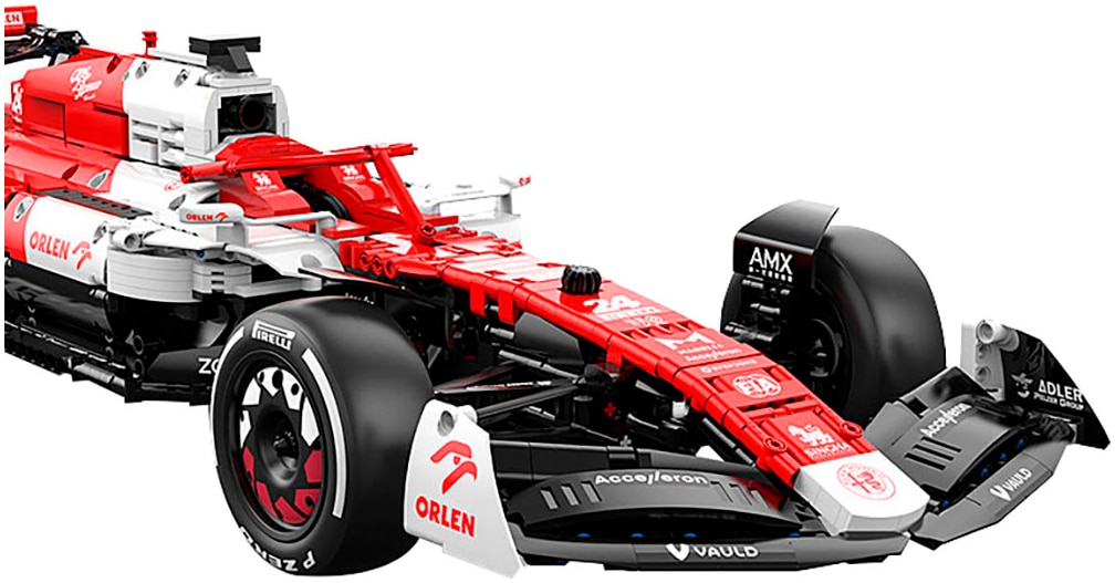 Jamara Modellauto »Bricks Bausätze, Alfa Romeo F1 C42, 1:8, rot«, besteht aus 2306 Teilen