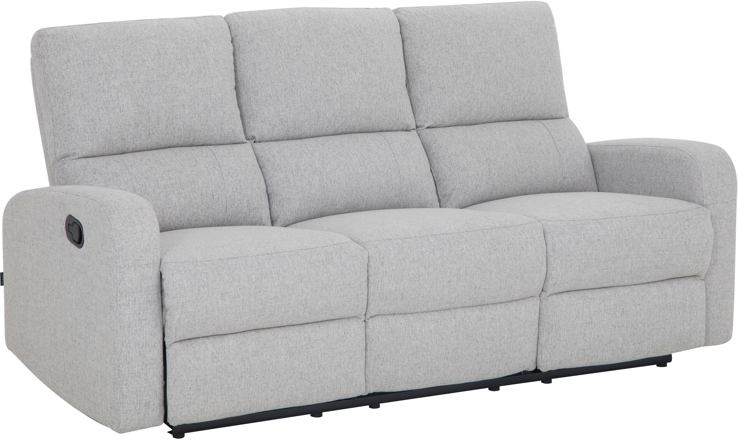 Home affaire 3-Sitzer »TOURNAY manuelle Relaxfunktion, Liegefunktion (105°-135°), Webstoff«, Reclinerfunktion in 2 Sitzen (links u. rechts)