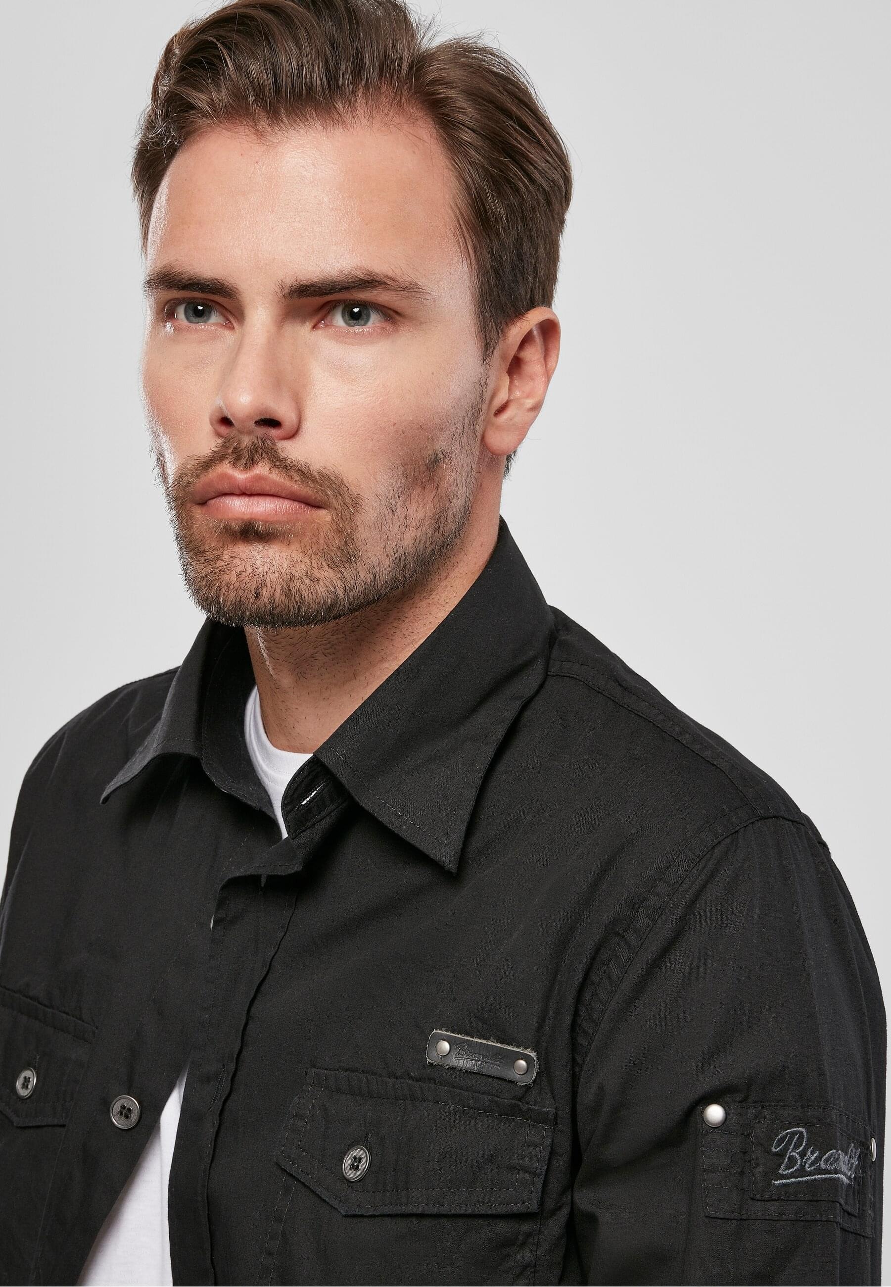 Brandit Langarmhemd »Brandit Herren Slim Worker Shirt«, (1 tlg.)
