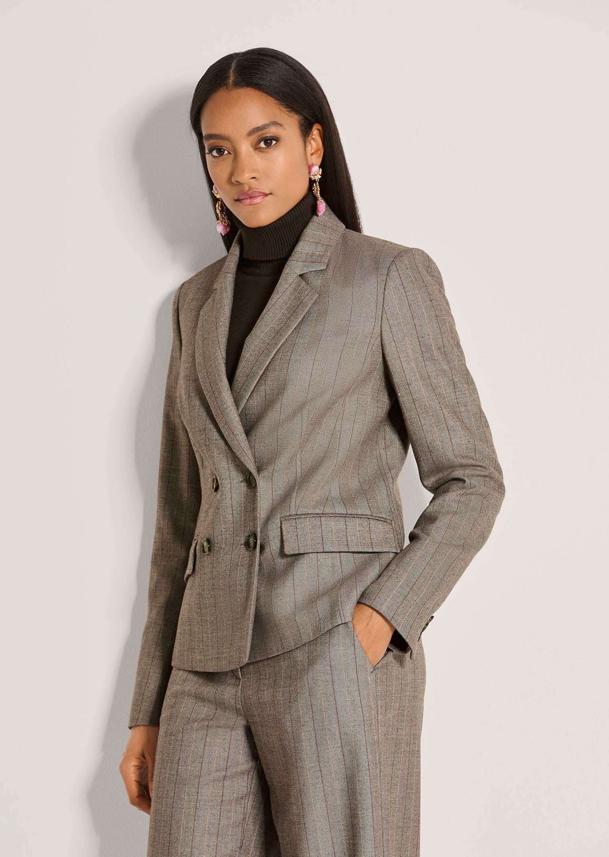 MADELEINE Jackenblazer »Blazer Zweireiher-Blazer mit feinen Streifen«