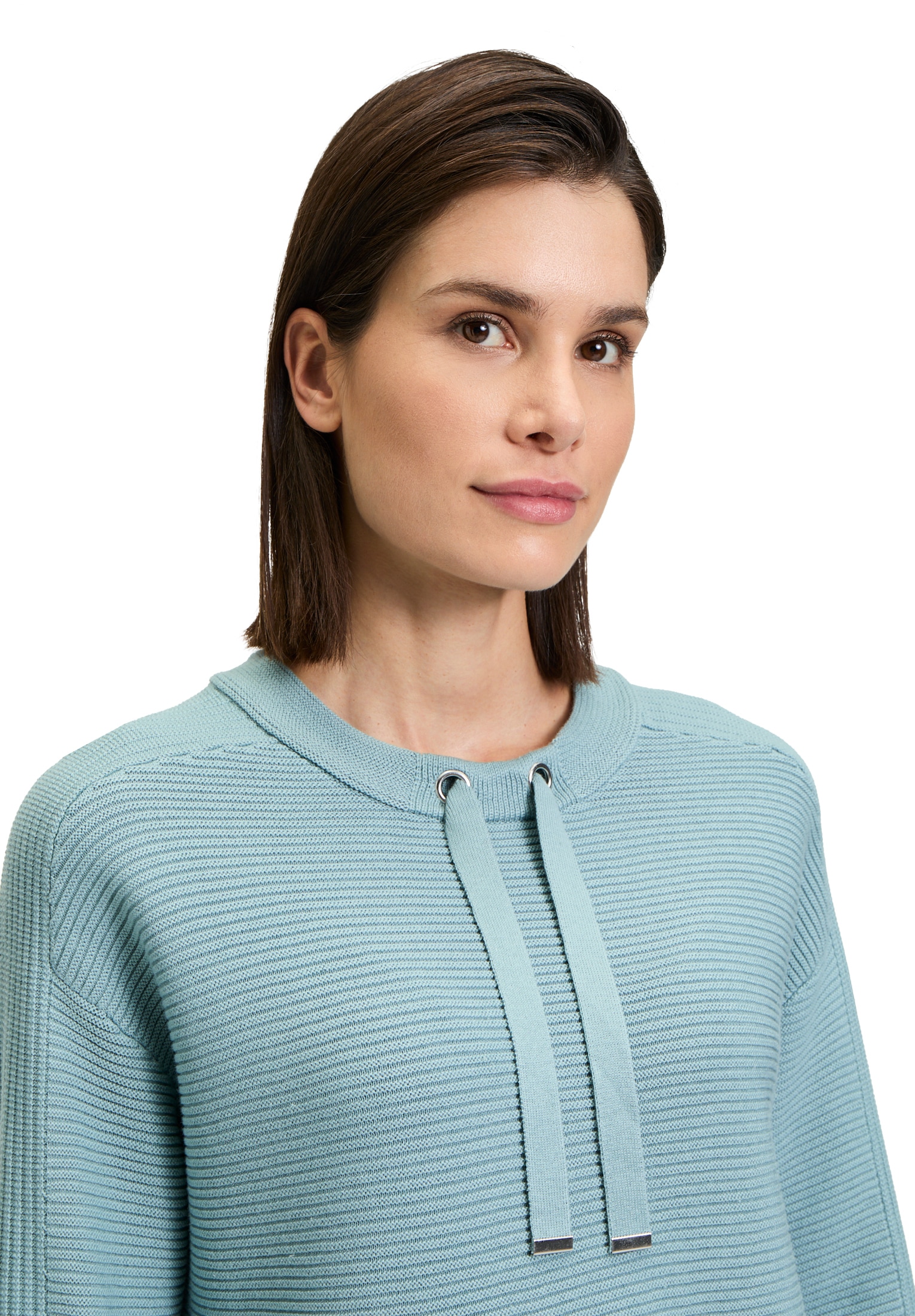 Betty Barclay Strickpullover »Betty Barclay Damen Strickpullover unifarben«, (1 tlg.), Bindeband