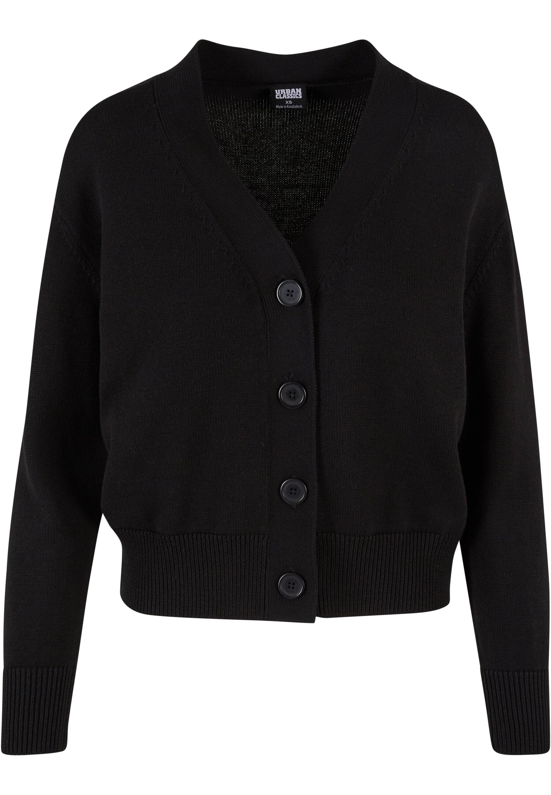 URBAN CLASSICS Strickjacke "Urban Classics Damen Ladies Rib Cardigan"