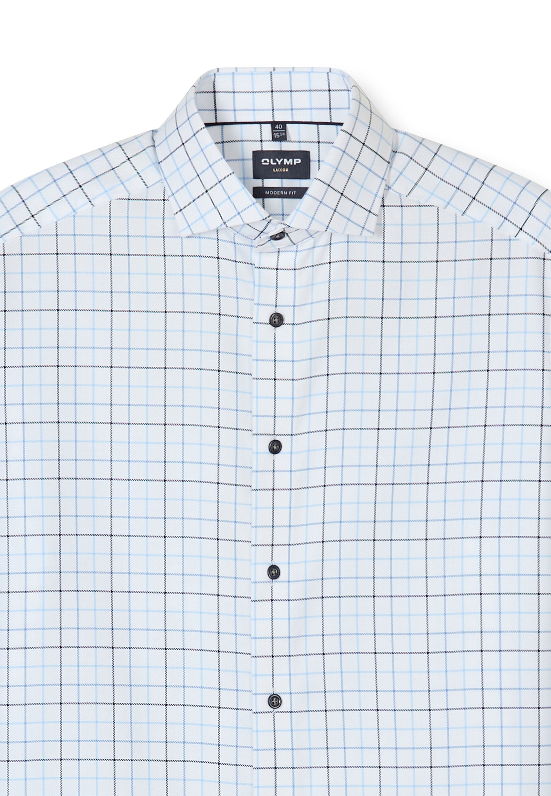 OLYMP Luxor Modern Fit Men Shirt Blue 38 4