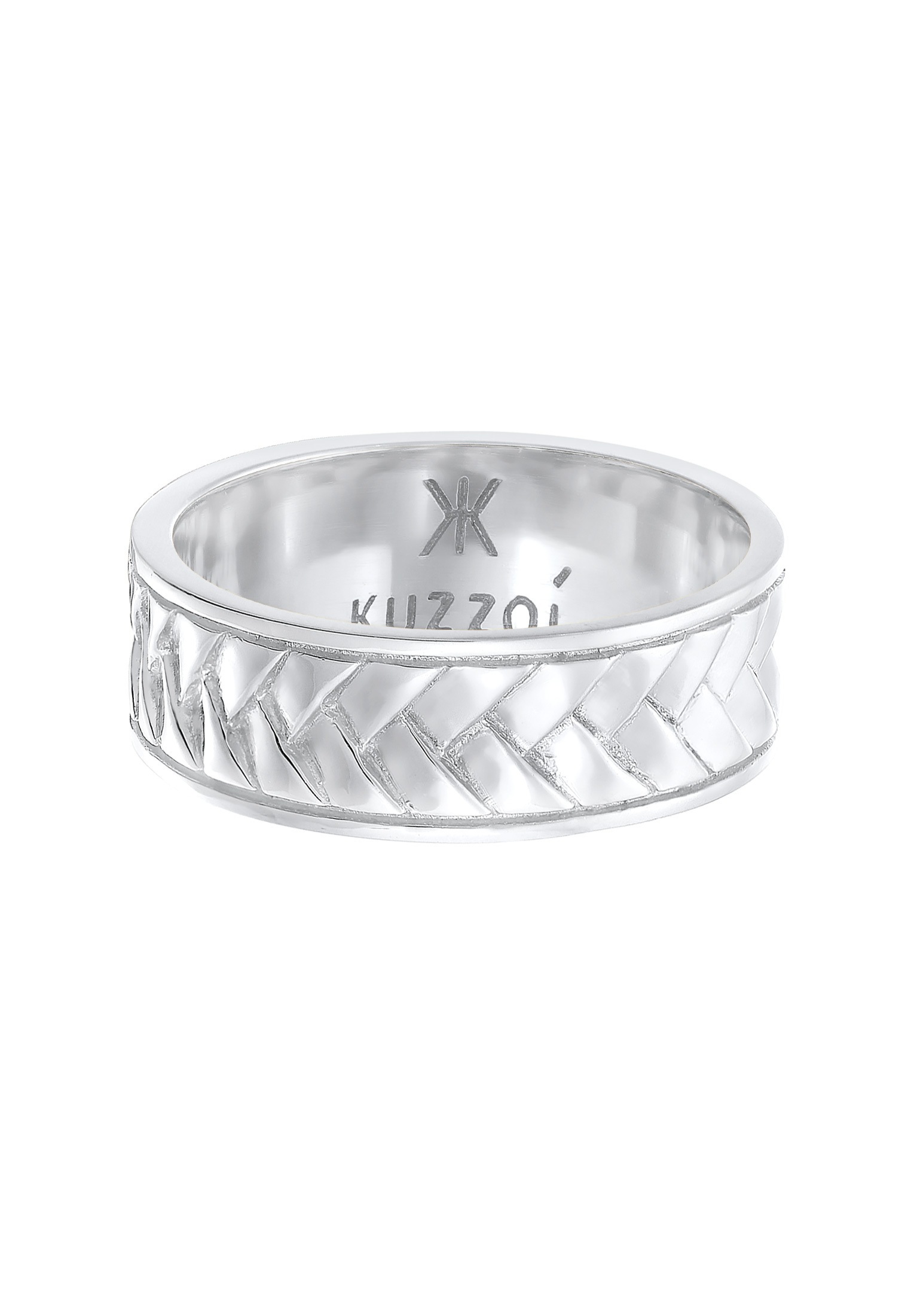 Kuzzoi Silberring »Herren Bandring Used Vintage Retro 925 Silber«