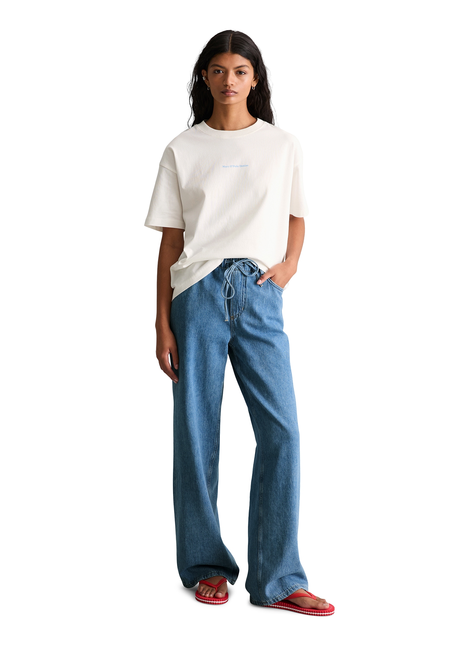 Marc O'Polo DENIM T-Shirt »relaxed aus Organic Cotton« auffälliger Rückenprint