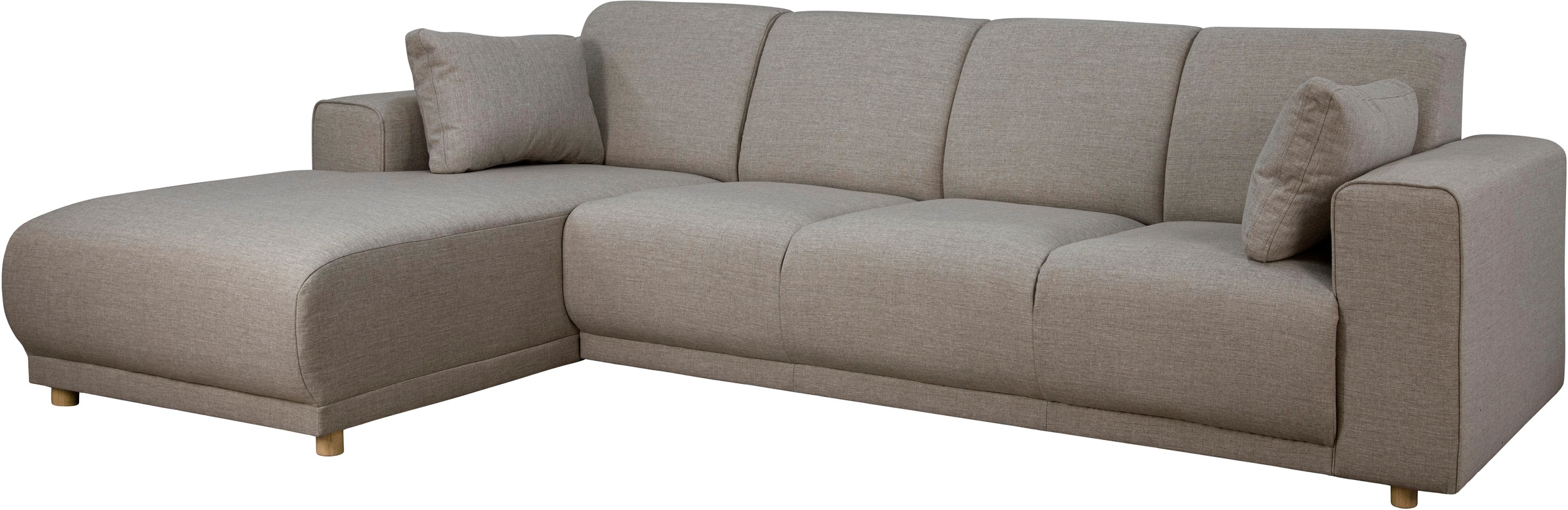 Home affaire Ecksofa »LEMPS wahlweise Recamiere links oder rechts L-Form«, incl. Zierkissen, Stellmaße 297x162 cm