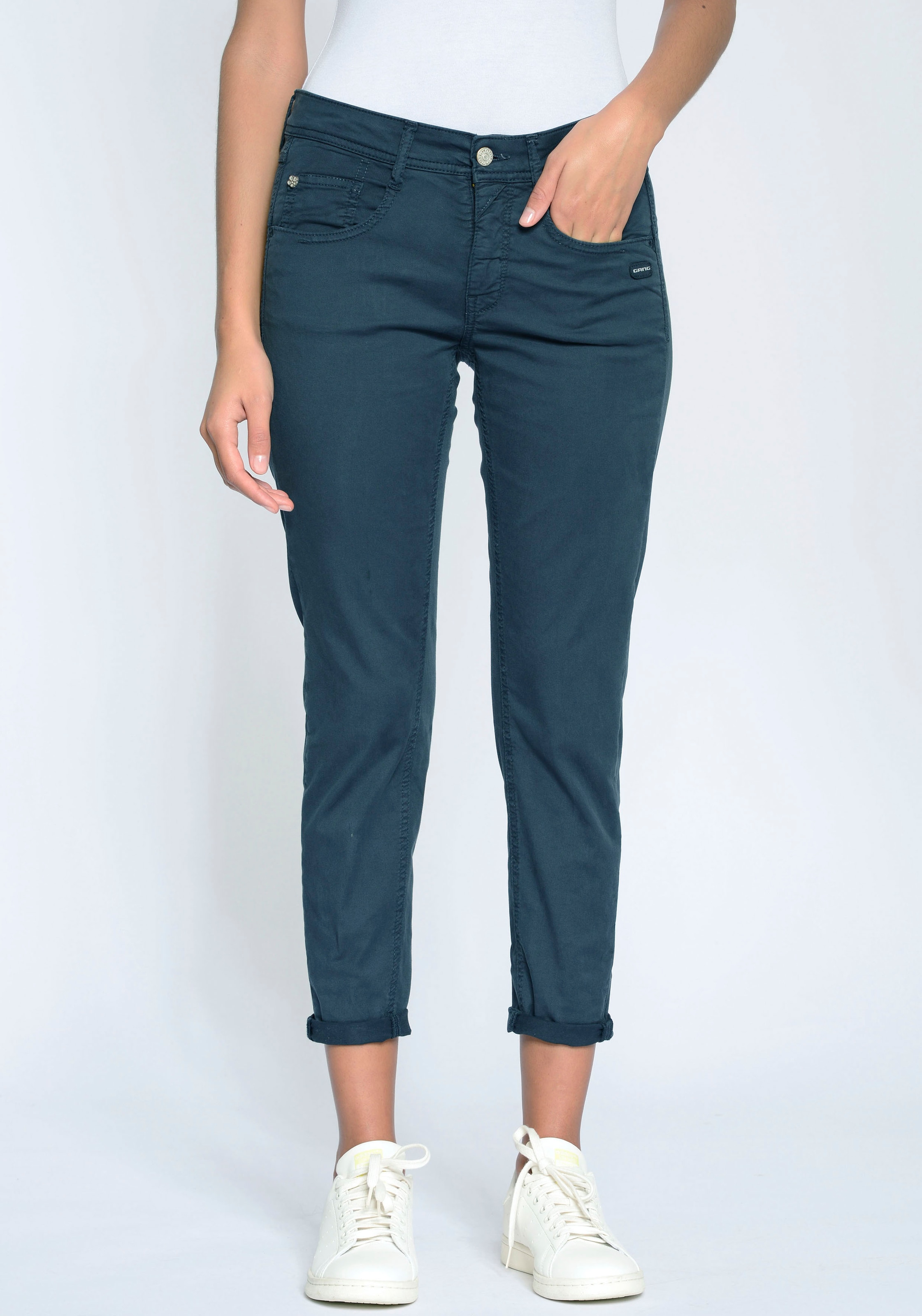 GANG 5-Pocket-Hose "94AMELIE CROPPED", mit doppelter Passe und doppelter, r günstig online kaufen