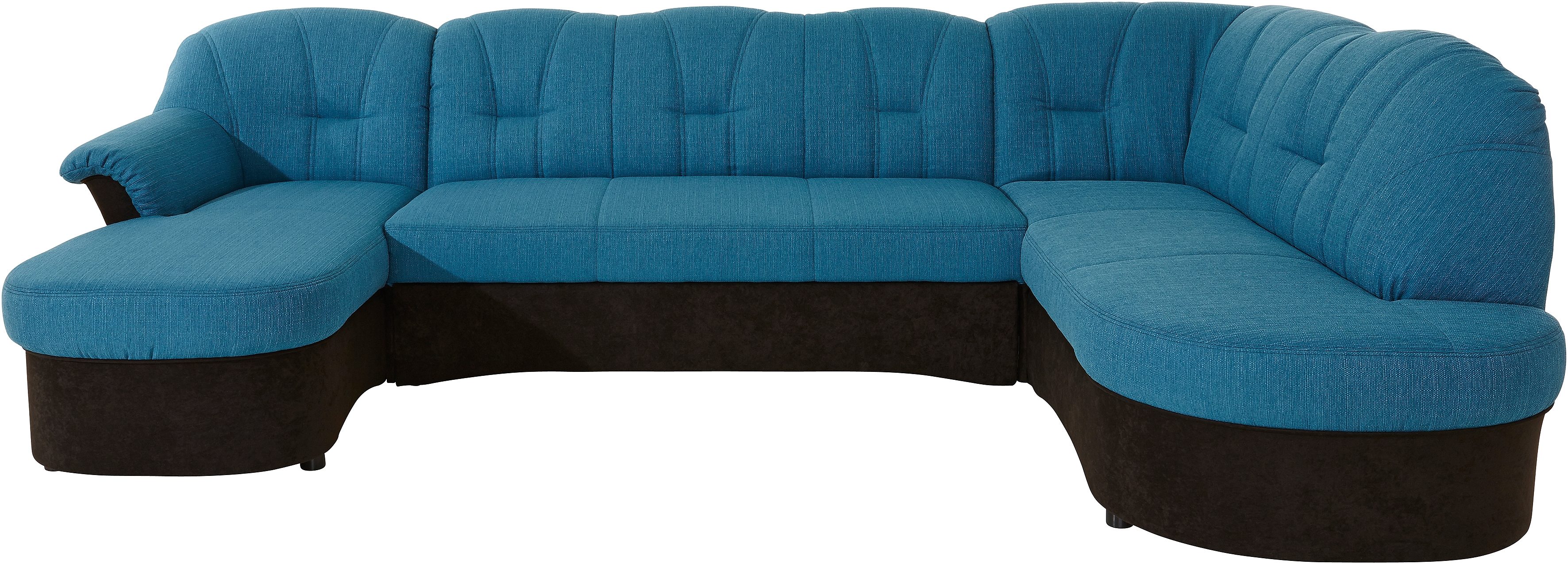 DOMO collection Wohnlandschaft "FLORES 293x180x86 cm, hochwertig, komfortabel, U-Form" wahlw. mit Bettfunktion, wahlw. mit Federkern, Unser Dauertiefpreis