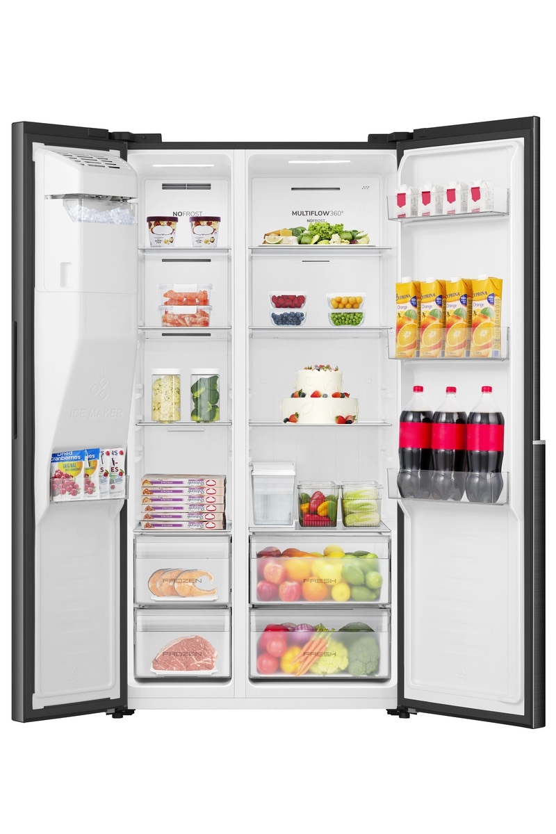 GORENJE Side-by-Side »NRS917E61BX« 178,6 cm hoch 91,1 cm breit Wasser-& Eisspender