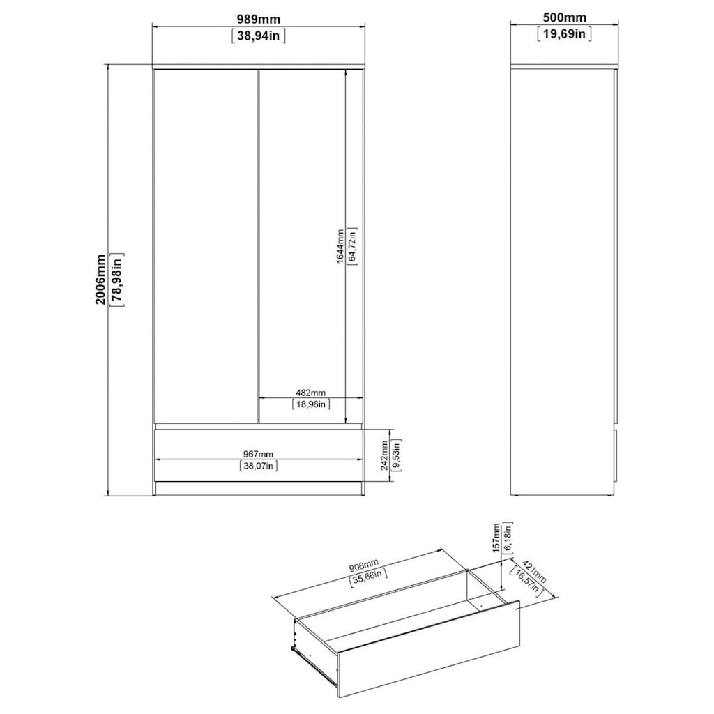 Home affaire Kleiderschrank