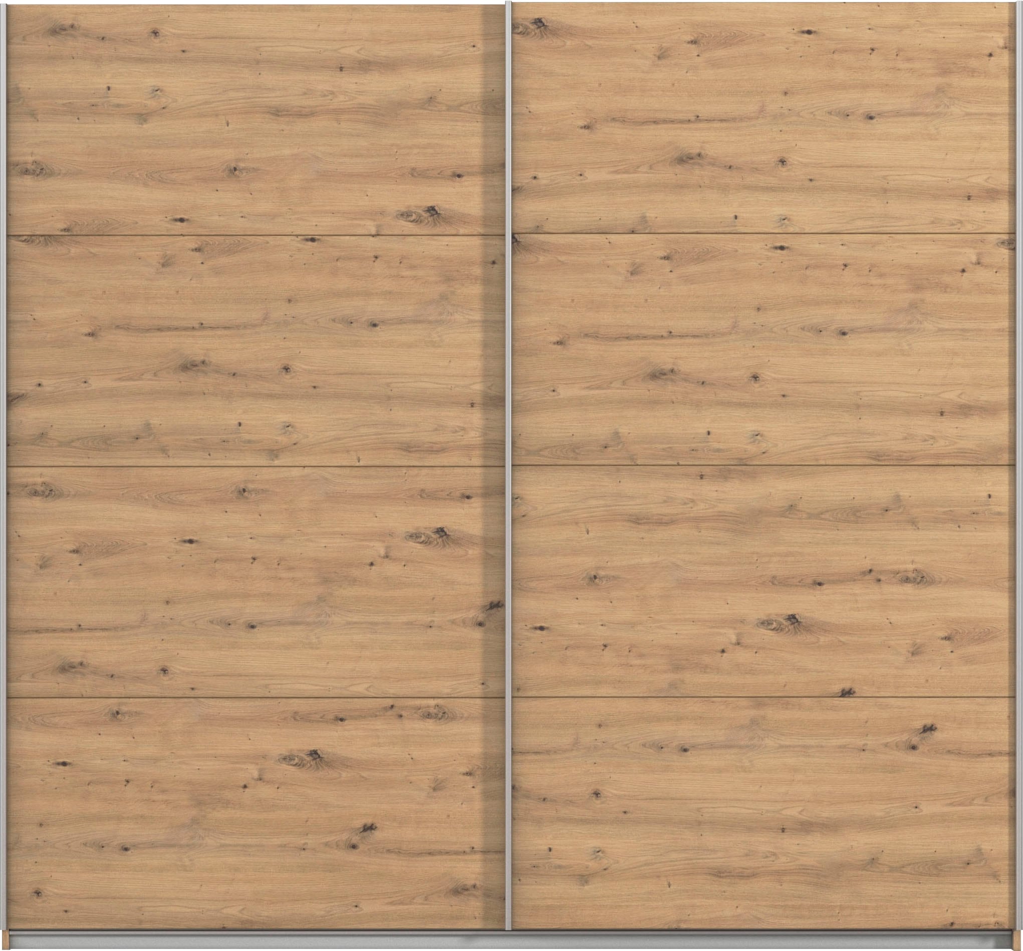 INOSIGN BY RAUCH Schwebetürenschrank »Kleiderschrank Schrank Garderobe Schlafzimmerschrank THANOS«, (in 3 verschiedenen Ausstattungen BASIC/CLASSIC/PREMIUM), Optional mit Spiegel, Metall-Griffleisten alufarben MADE IN GERMANY