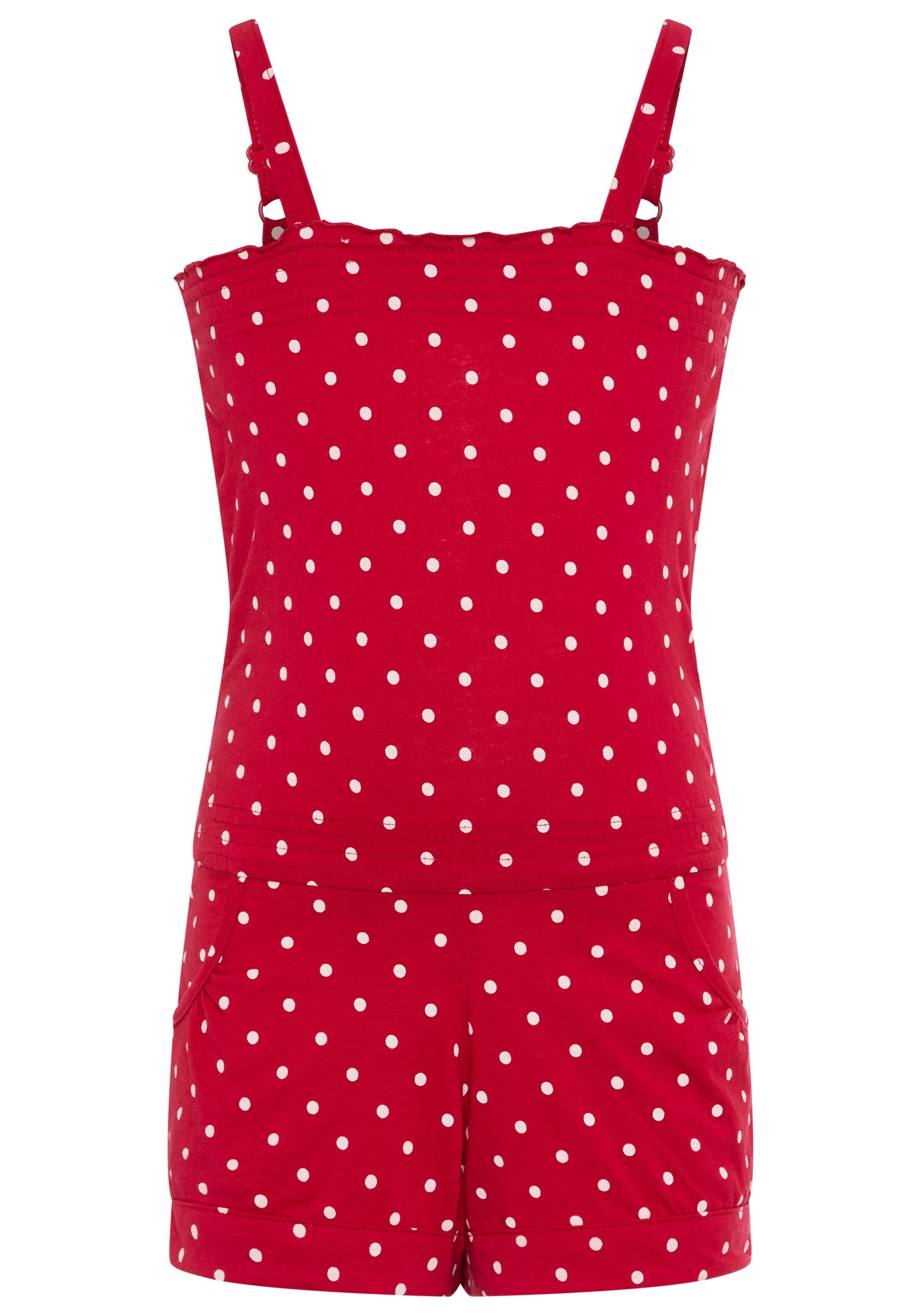 KIDSWORLD Kurzoverall »für kleine Mädchen«, niedlich gepunktet