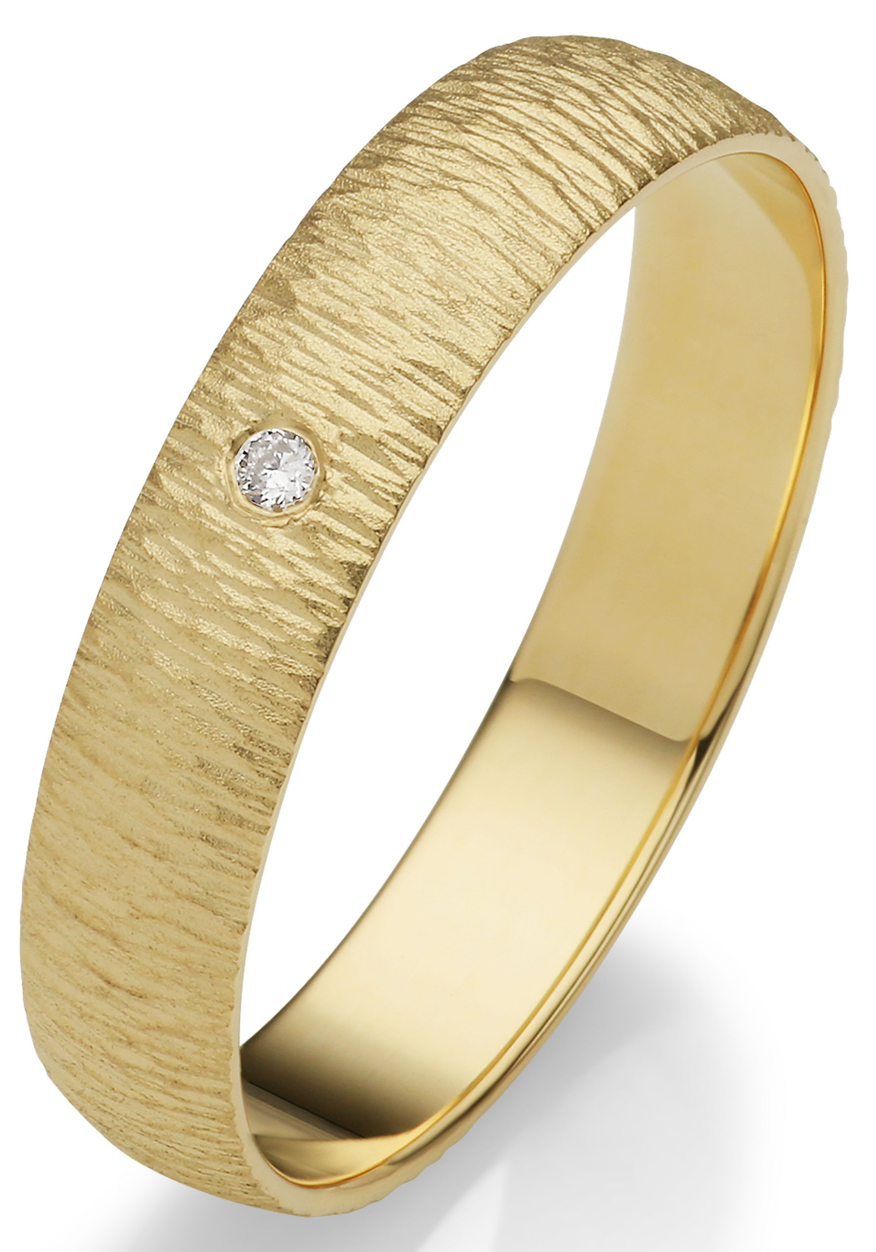 Firetti Trauring »Schmuck Geschenk Gold 375 Hochzeit Ehering "LIEBE"«, Made in Germany, wahlweise mit oder ohne Brillant