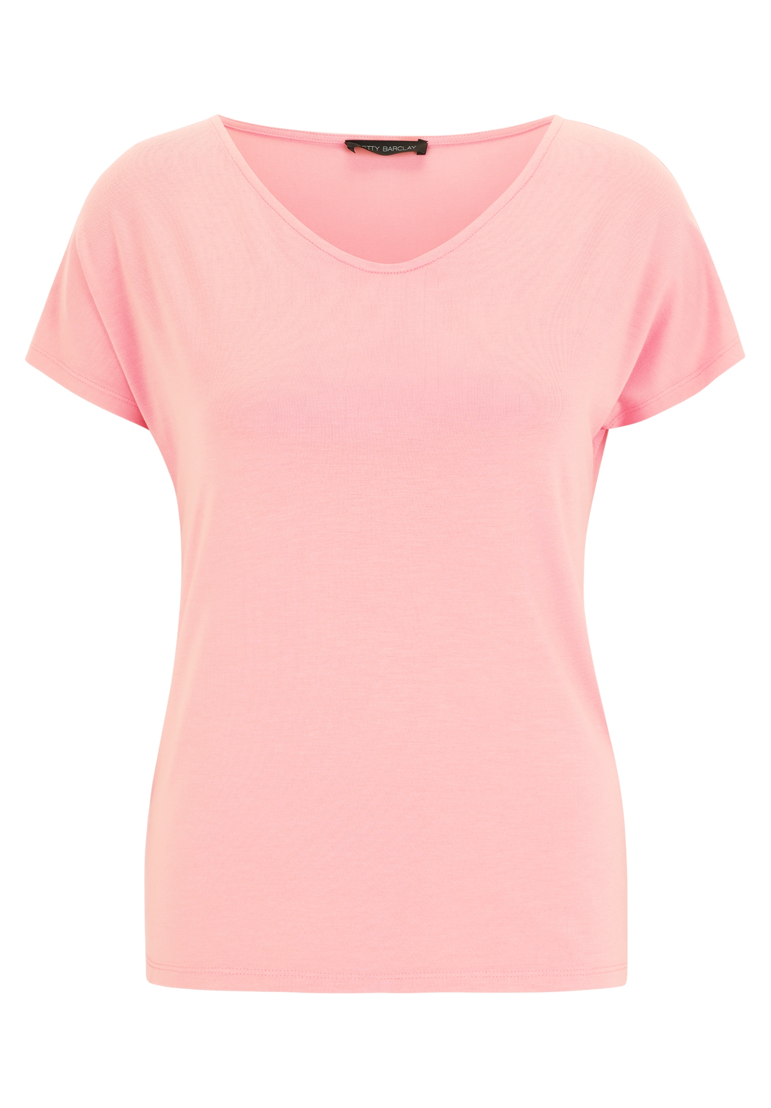 Betty Barclay Kurzarmshirt "Betty Barclay Basic Shirt mit V-Ausschnitt", Fo günstig online kaufen