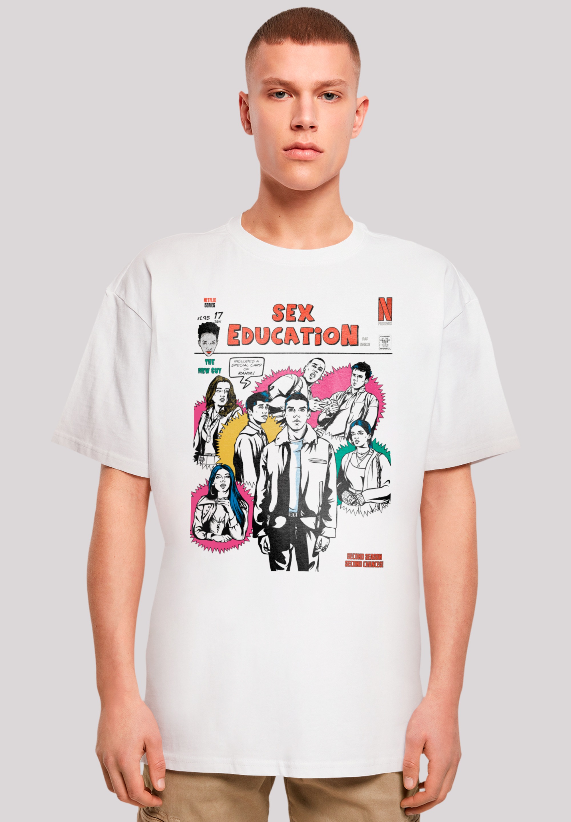 F4NT4STIC T-Shirt »Sex Education Magazine Cover Netflix TV Series«, Premium Qualität