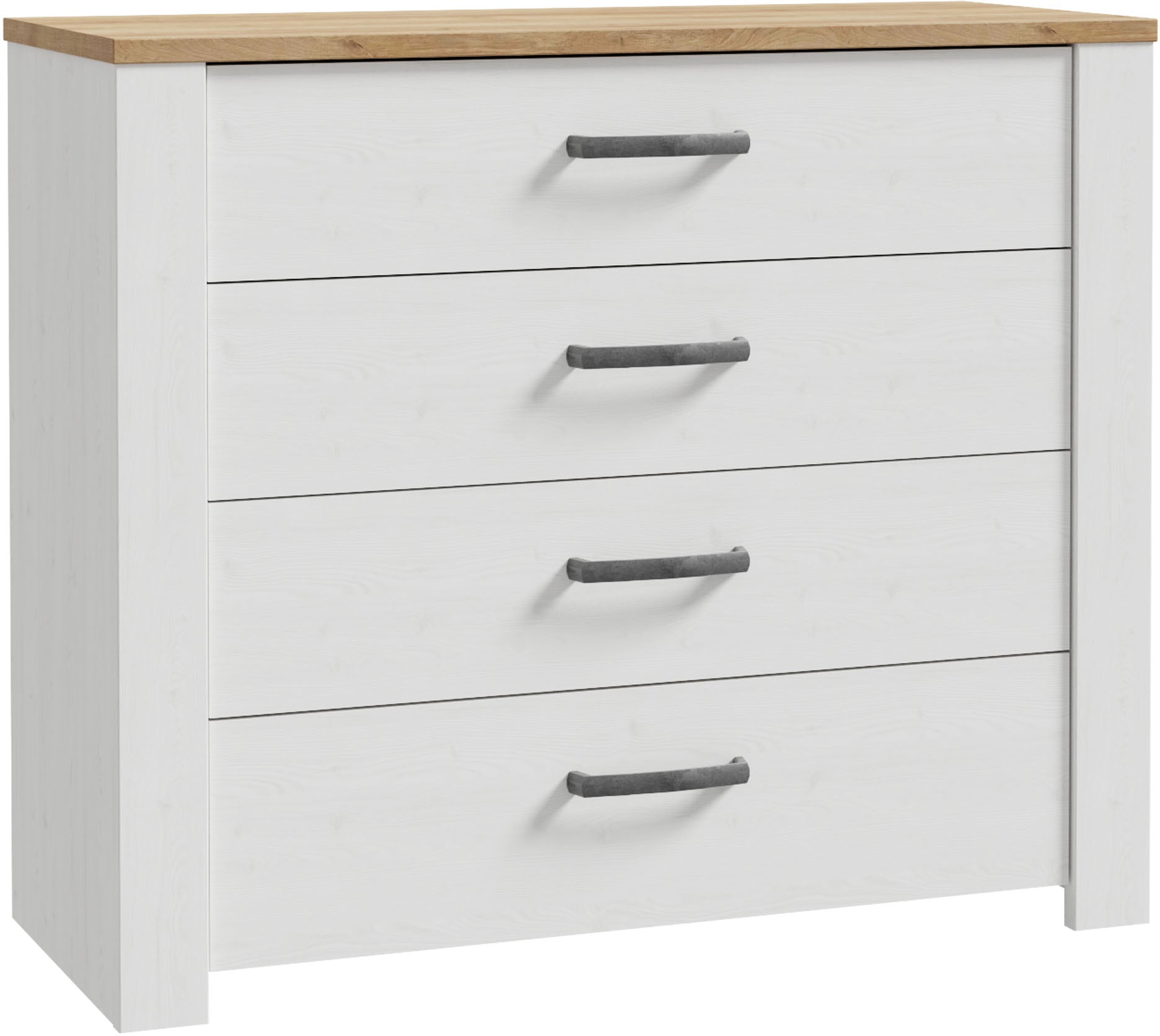 FORTE Kommode »Bohol« B/H/T 101,4/87/42 cm, 4 Schubkästen