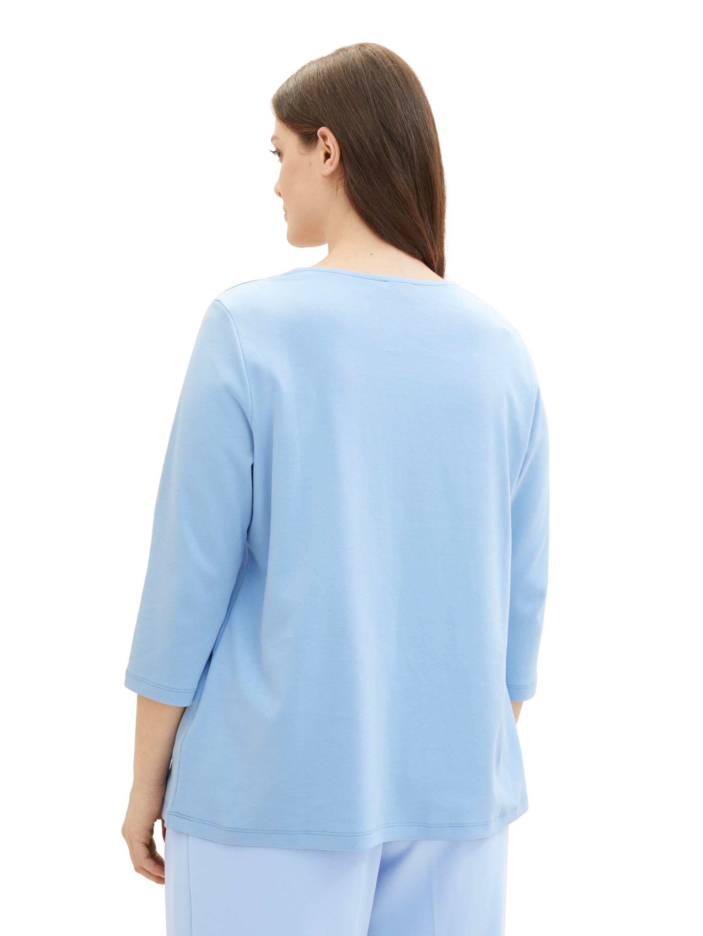 TOM TAILOR PLUS 3/4-Arm-Shirt, mit Karree-Ausschnitt in bequemer Passform