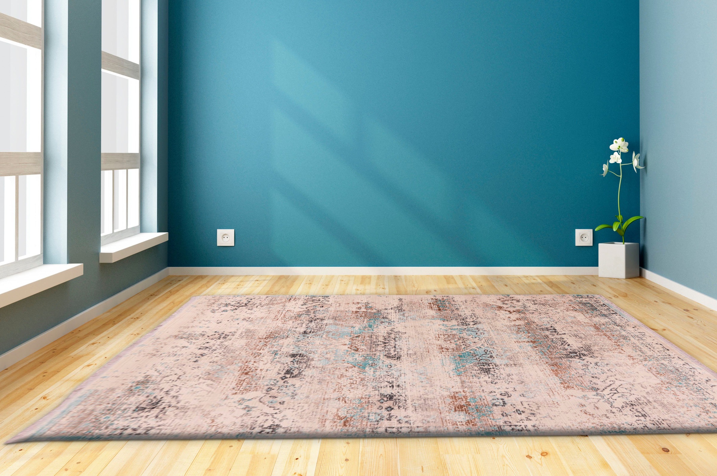 my home Teppich "Abbas" rechteckig 5 mm Höhe Wohnzimmer günstig online kaufen