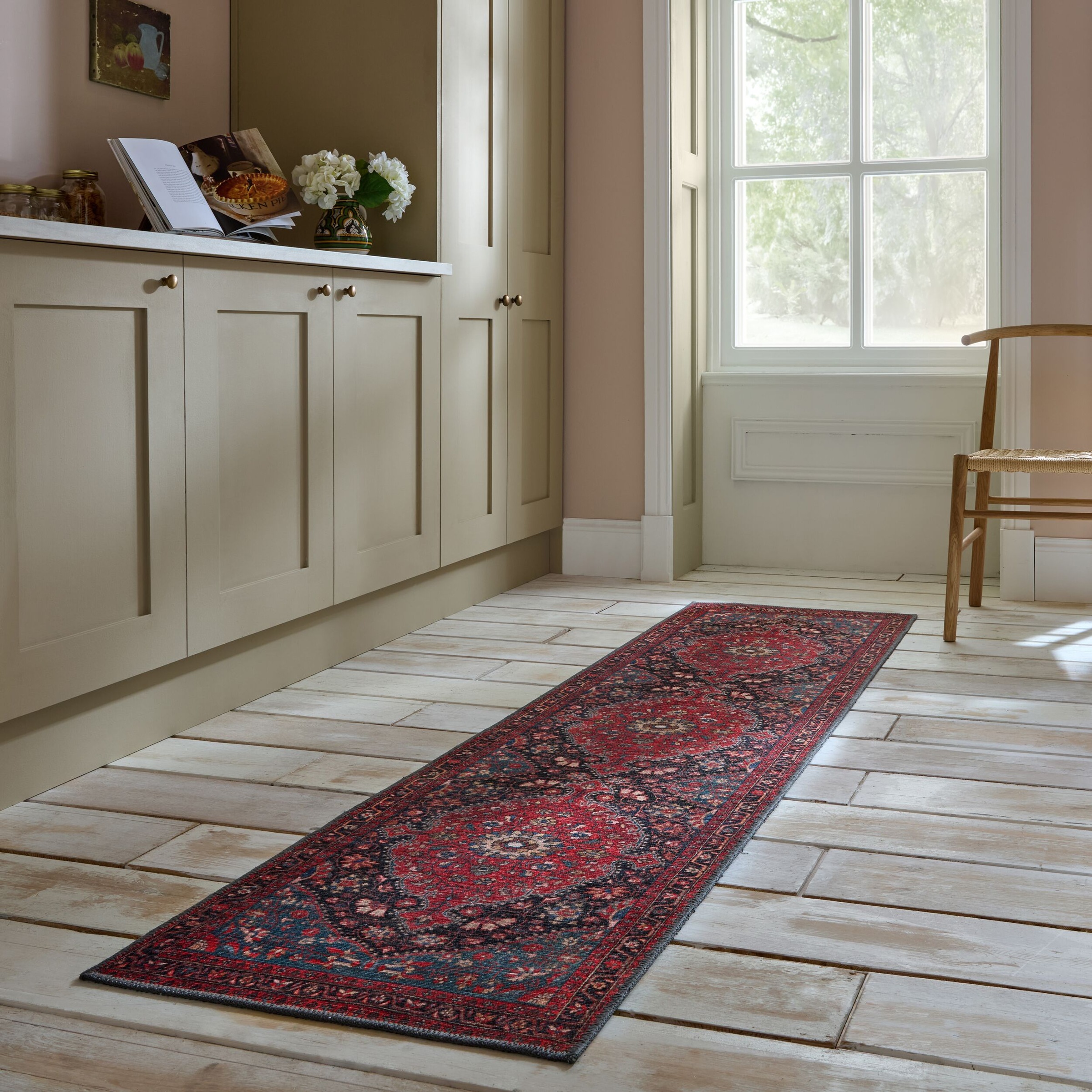 FLAIR RUGS Teppich »Medallion«, rechteckig, 4 mm Höhe, Waschbar Traditioneller Teppich