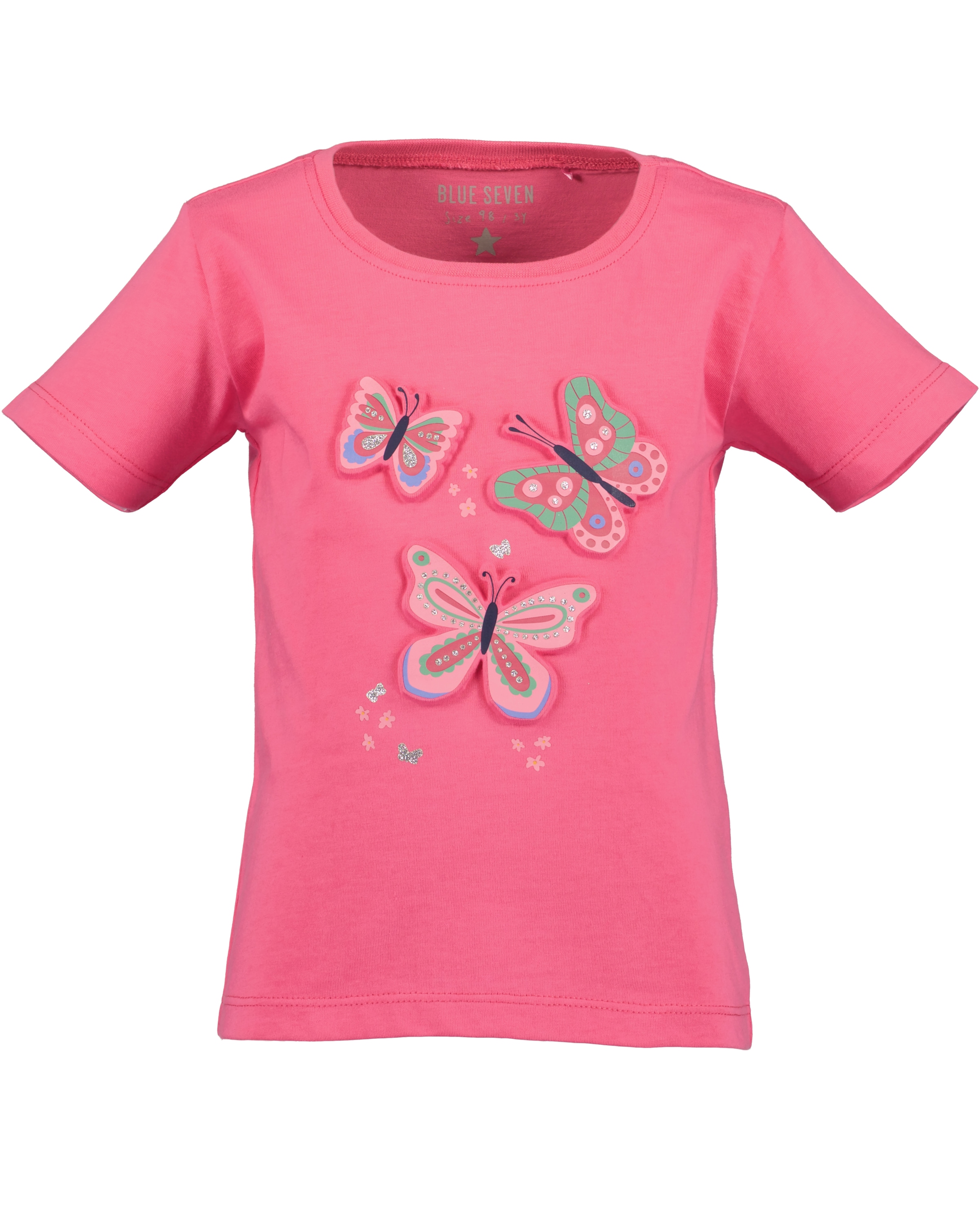 Blue Seven T-Shirt "Mädchen T-Shirt kurzarm mit Schmetterlingen"
