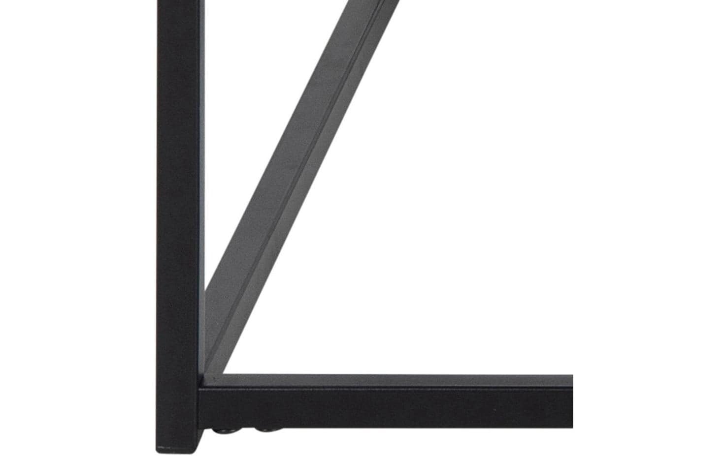 AC Design Couchtisch mit Gestell aus Metall, rechteckige Form, Zeitungsständer aus Metall