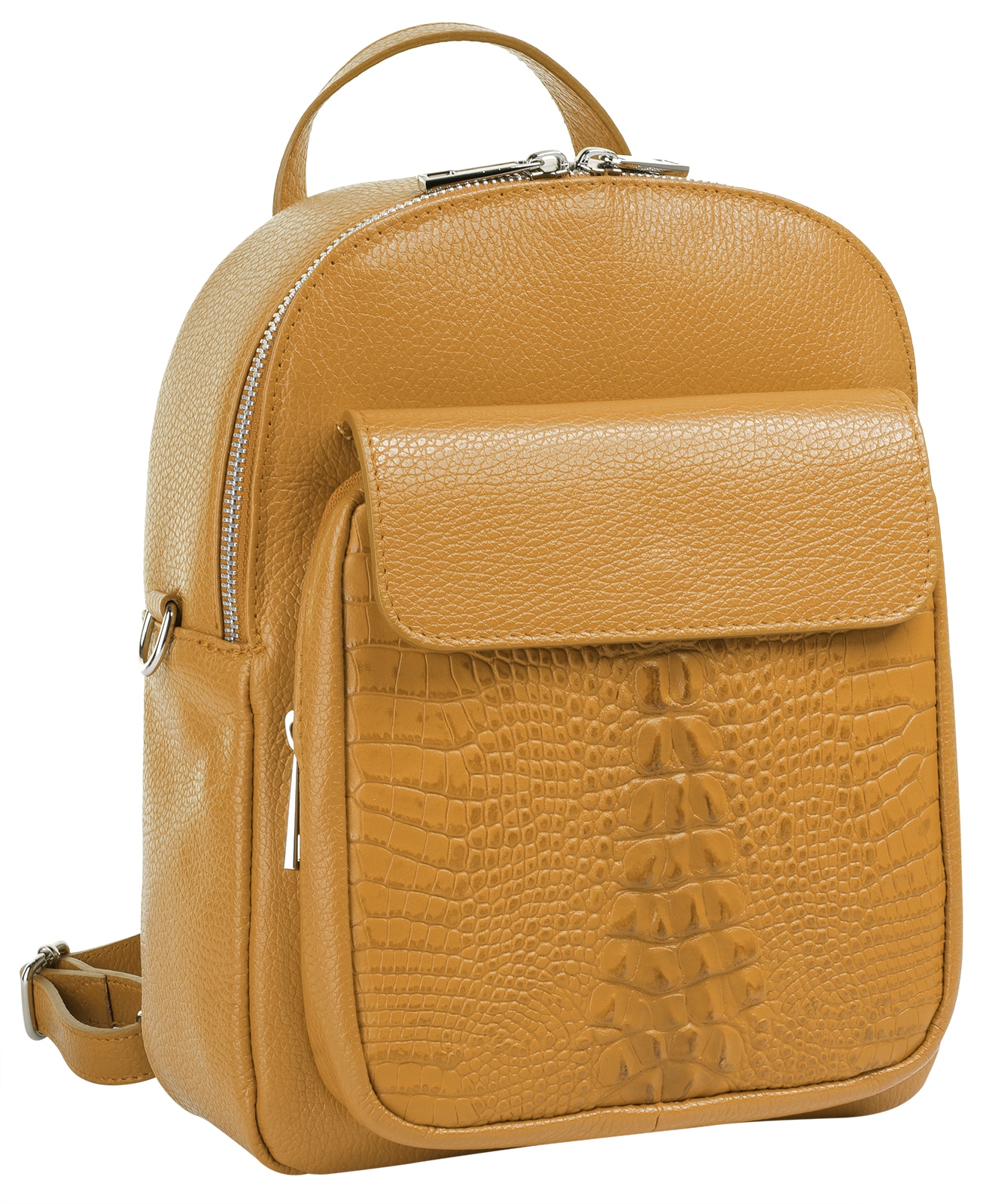 Cluty Cityrucksack, echt Leder, Made in Italy