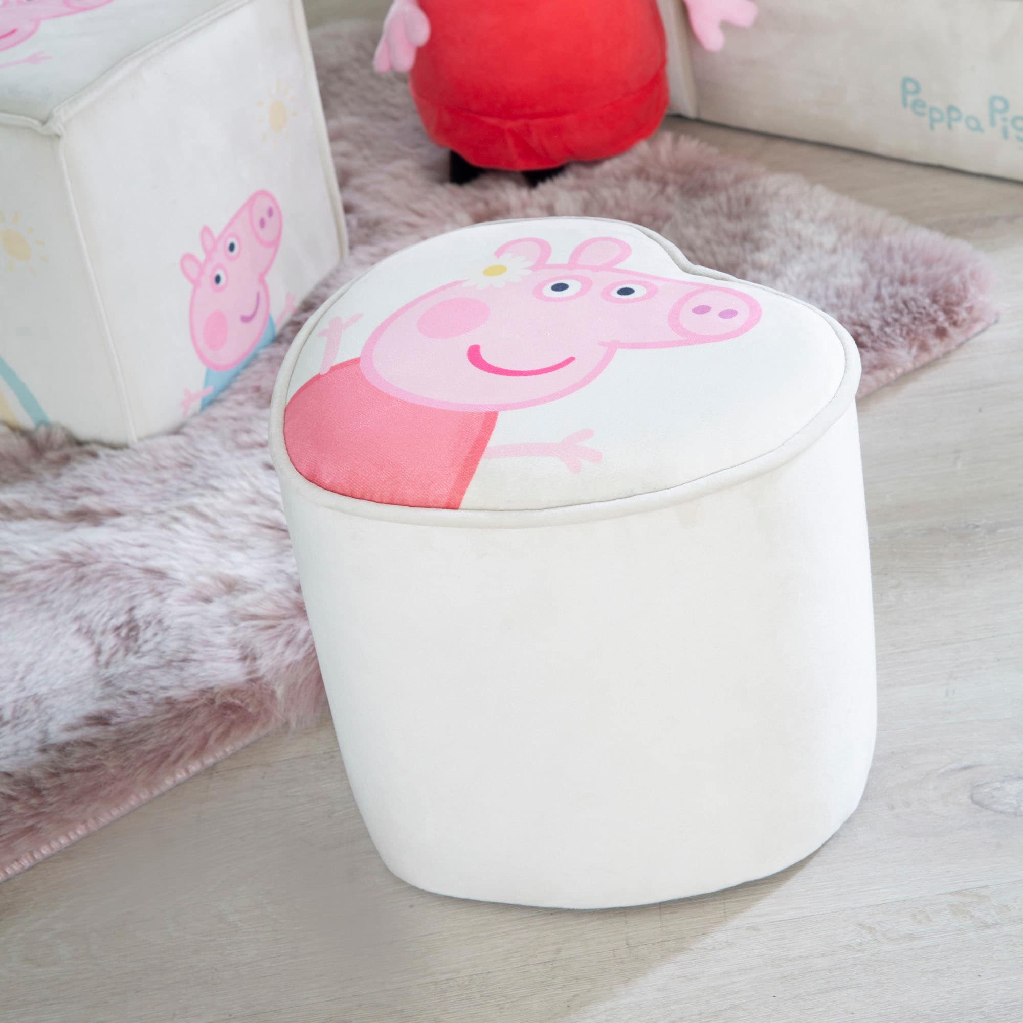 roba® Kinderhocker »Peppa Pig«, in Herzform