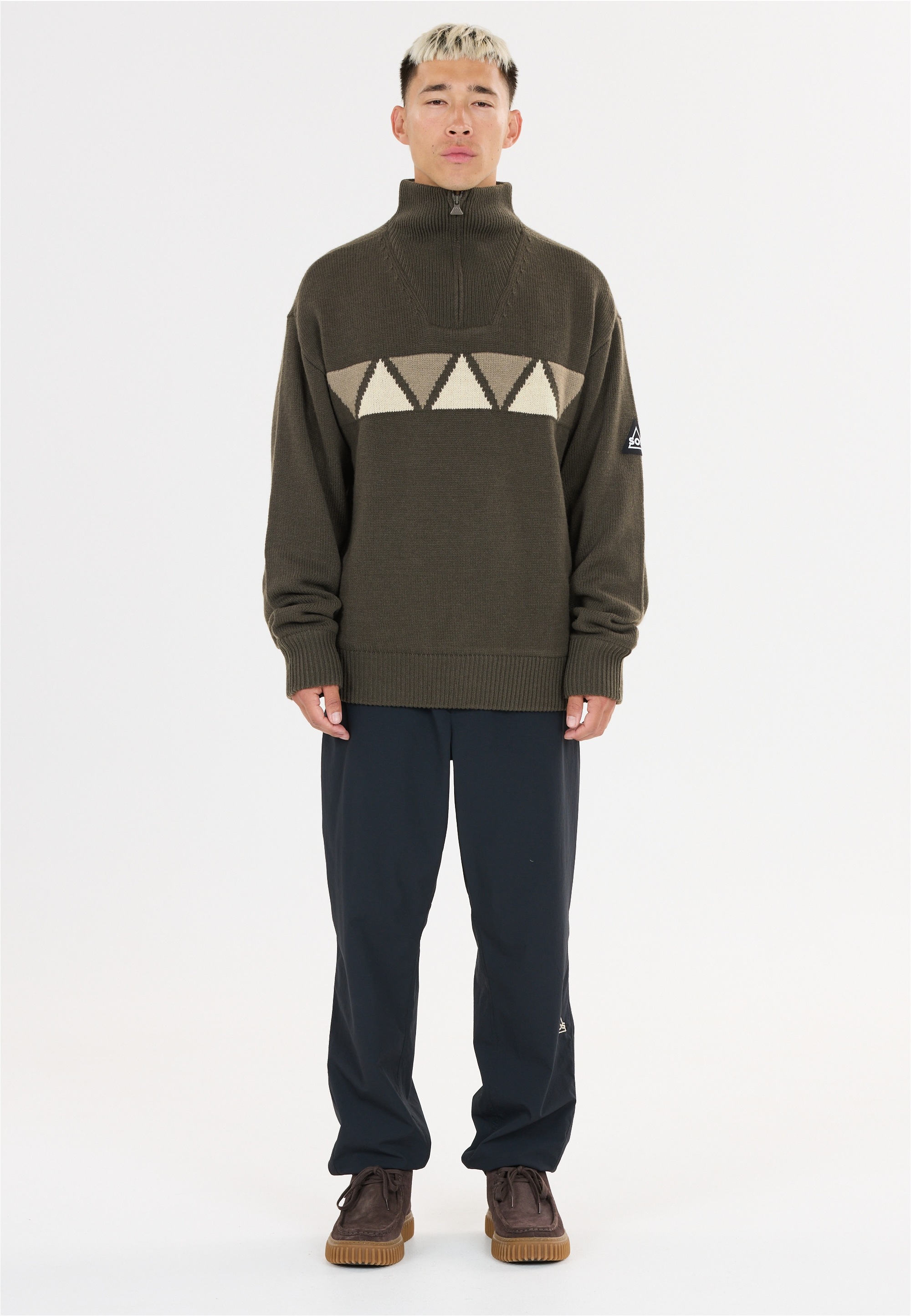 SOS Strickpullover "Aboda", mit winddichter Innenschicht günstig online kaufen
