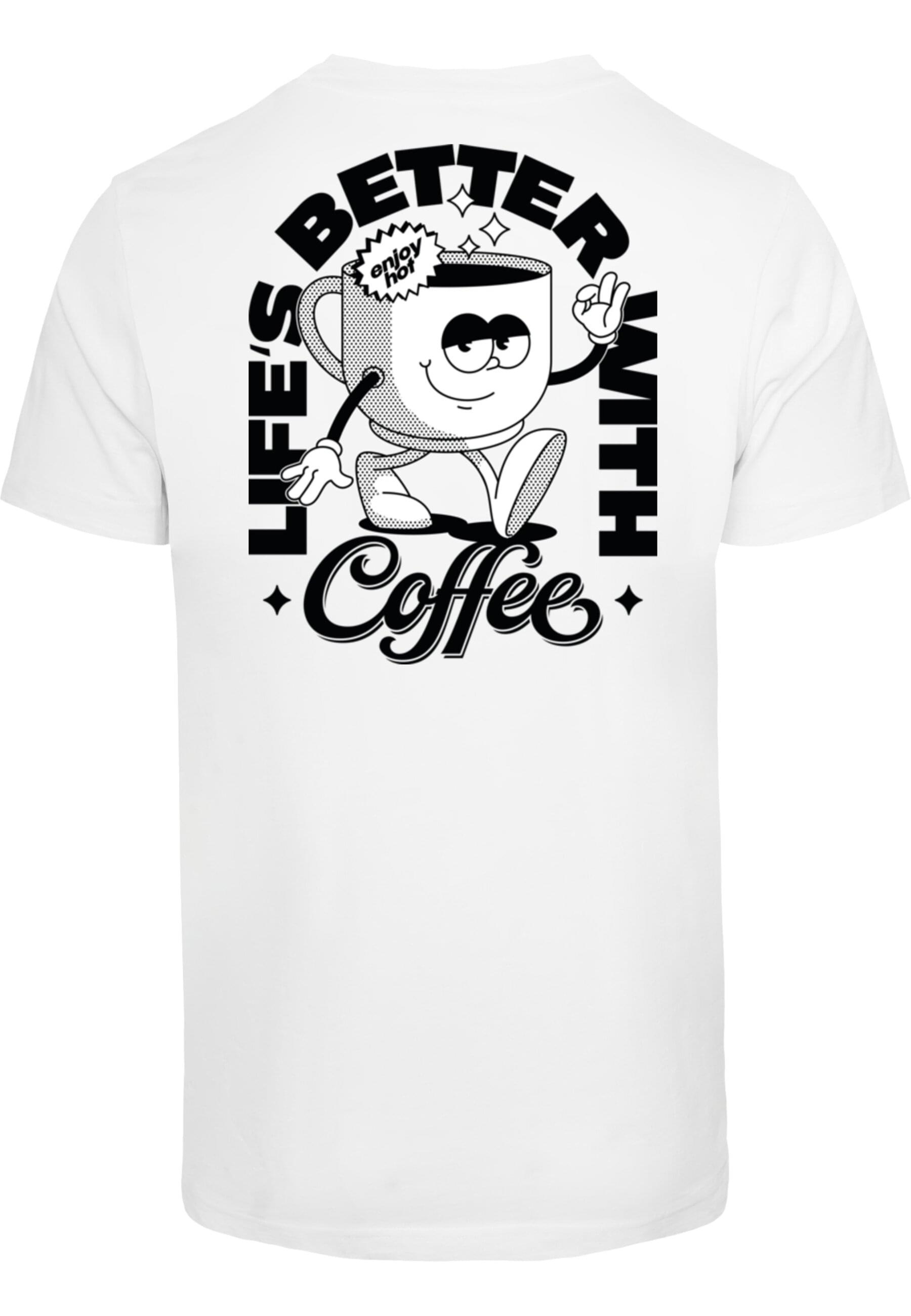 MisterTee T-Shirt "MisterTee Better With Coffee Tee" 1 Stk. tlg. günstig online kaufen