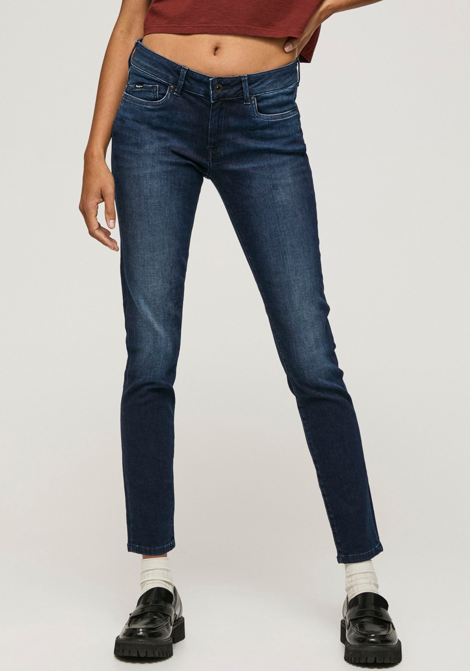 PEPE JEANS PIXIE jean skinny POWER FLEX femme bleu clair PL200025GD62