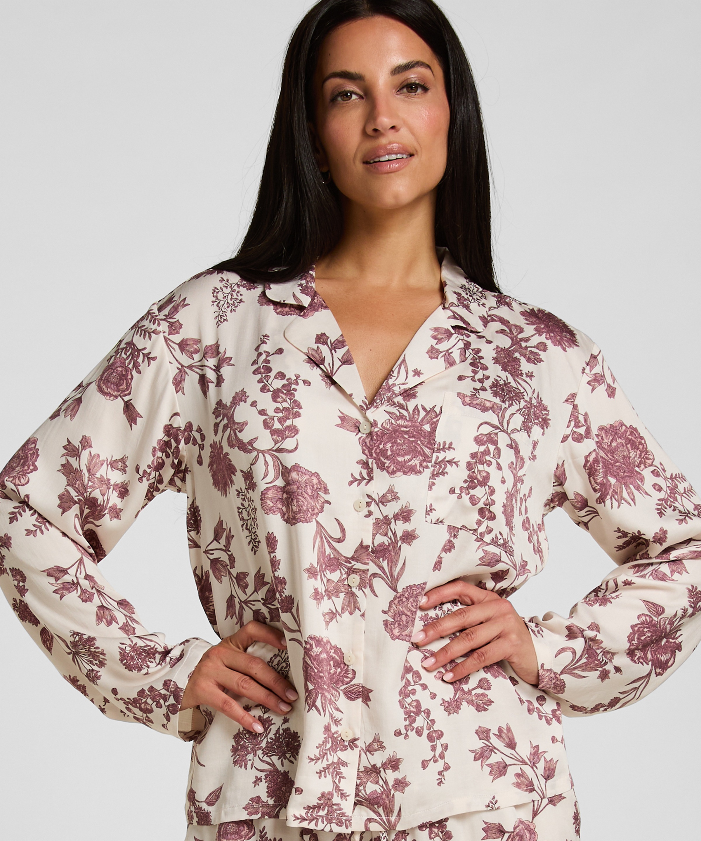 Hunkemöller Pyjama "Jacket Woven Print"