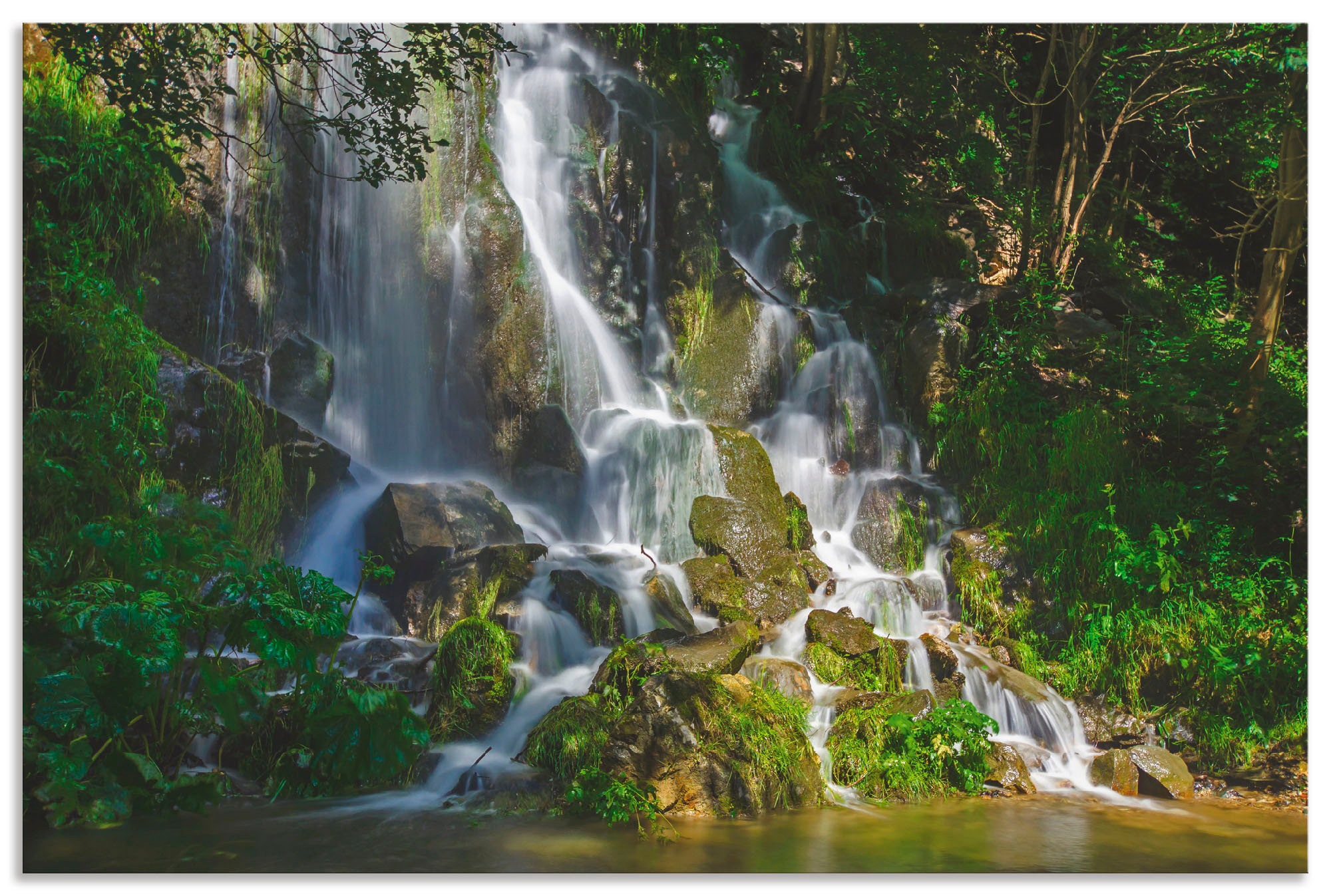 Artland Wandbild »Wasserfall im Harz«, (1 BAUR Gewässer, Wandaufkleber als kaufen in versch. | Poster Alubild, oder Leinwandbild, St.), Größen