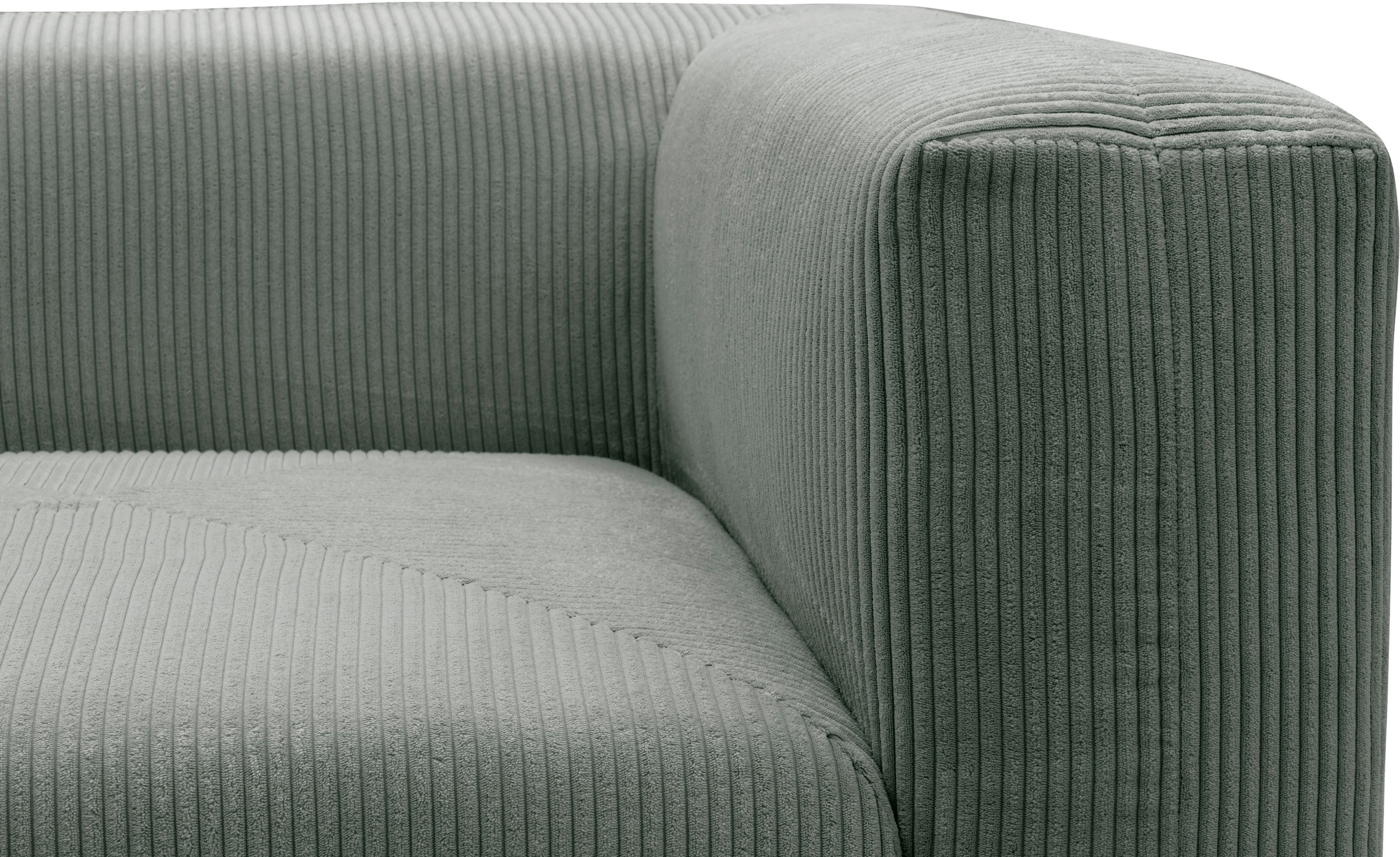 RAUM.ID Ecksofa »Gerrid L-Form«, Cord, Modulsofa, bestehend aus 2 Eckelementen + 1 Hocker