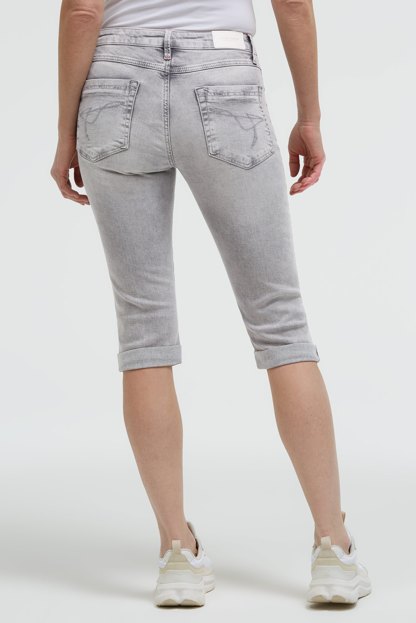 SOCCX Regular-fit-Jeans mit Turn-Up Saum