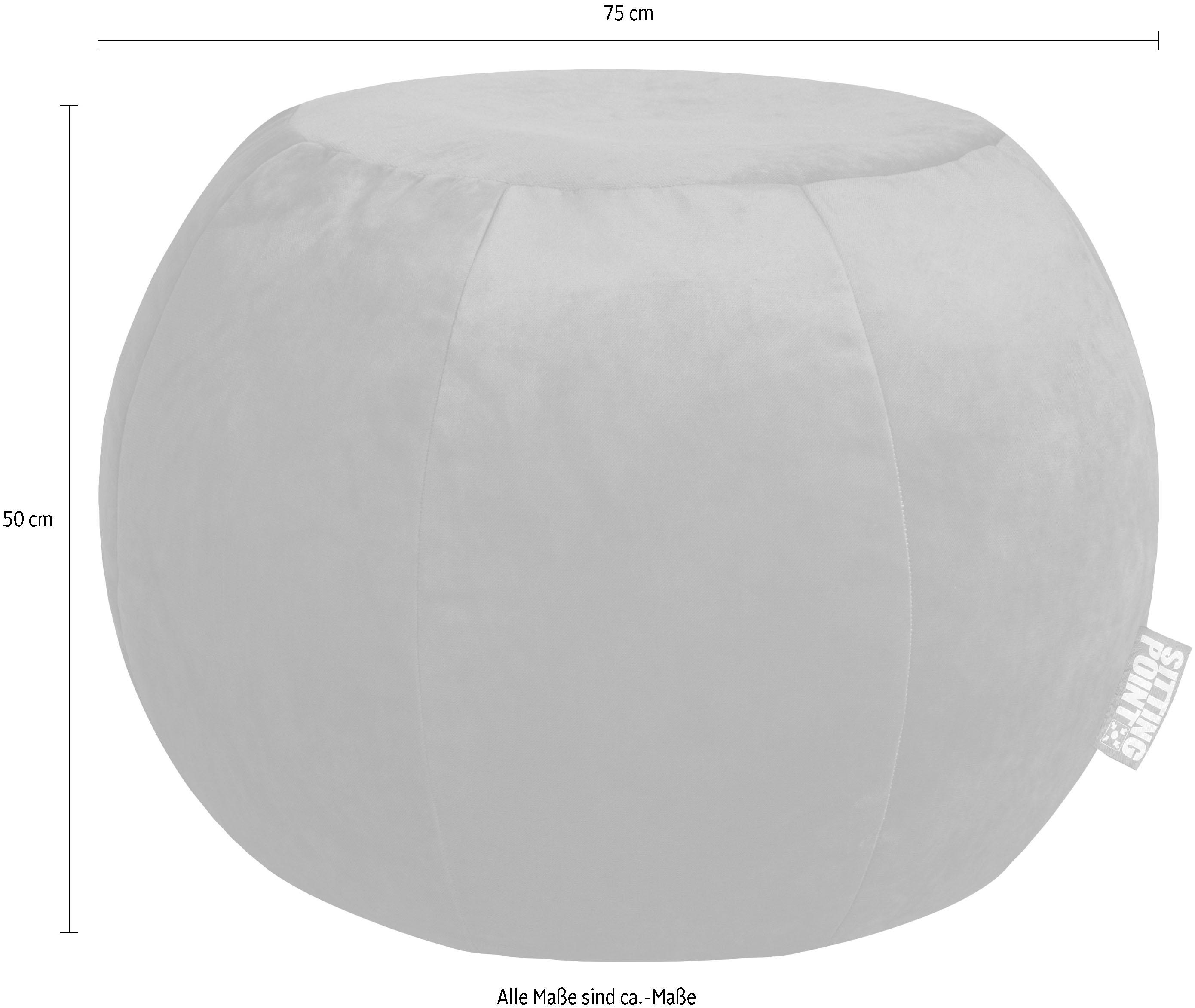 Thumbnail - Sitting Point Sitzsack "Sitzhocker Plump VELUTO" mit Innensack