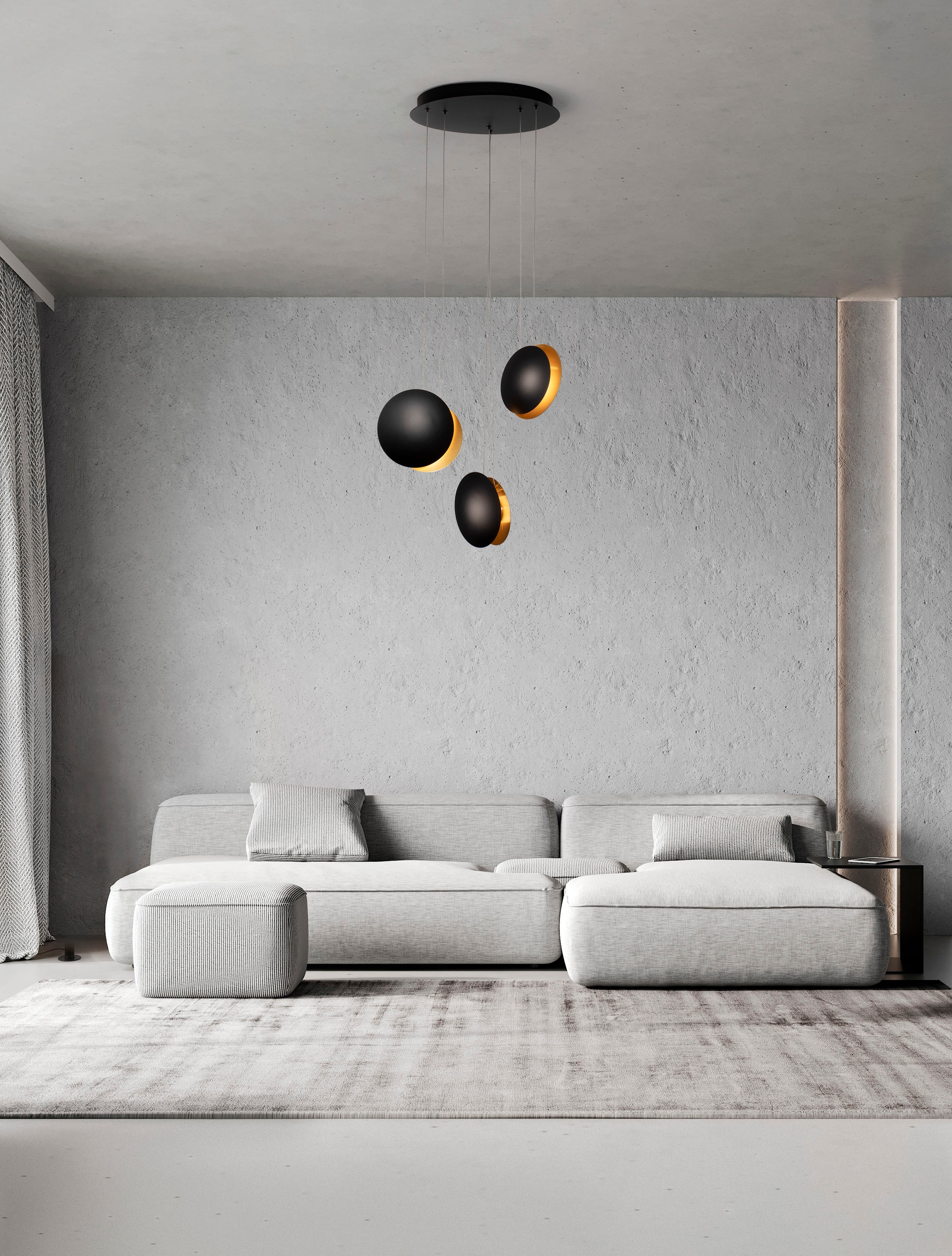 Nova Luce LED-Hängeleuchte »SHELL« LED-Modul 1 Stk. Warmweiß Mit Leuchtmittel; Höhenverstellbar