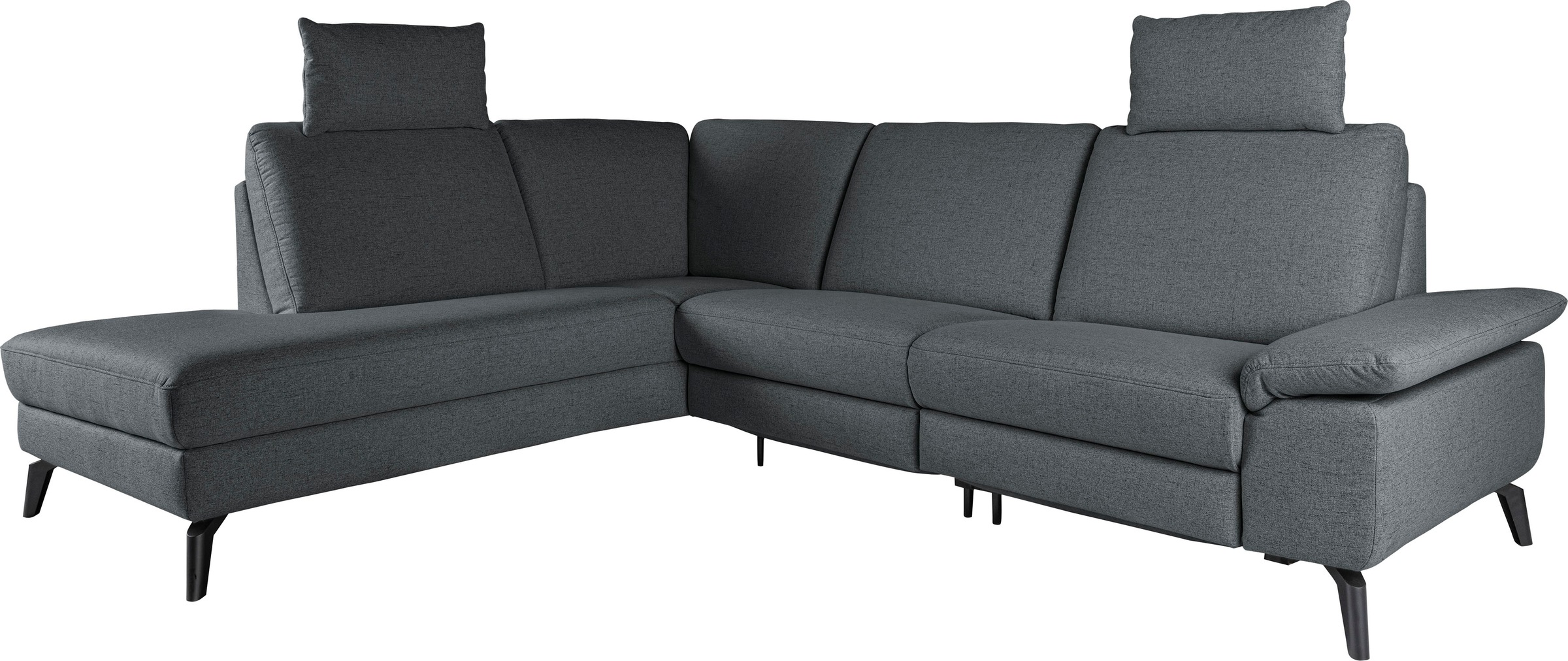 alina Ecksofa, inkl. Kopfstützen, wahlweise mit Relaxfunktion, Breite: 243 cm