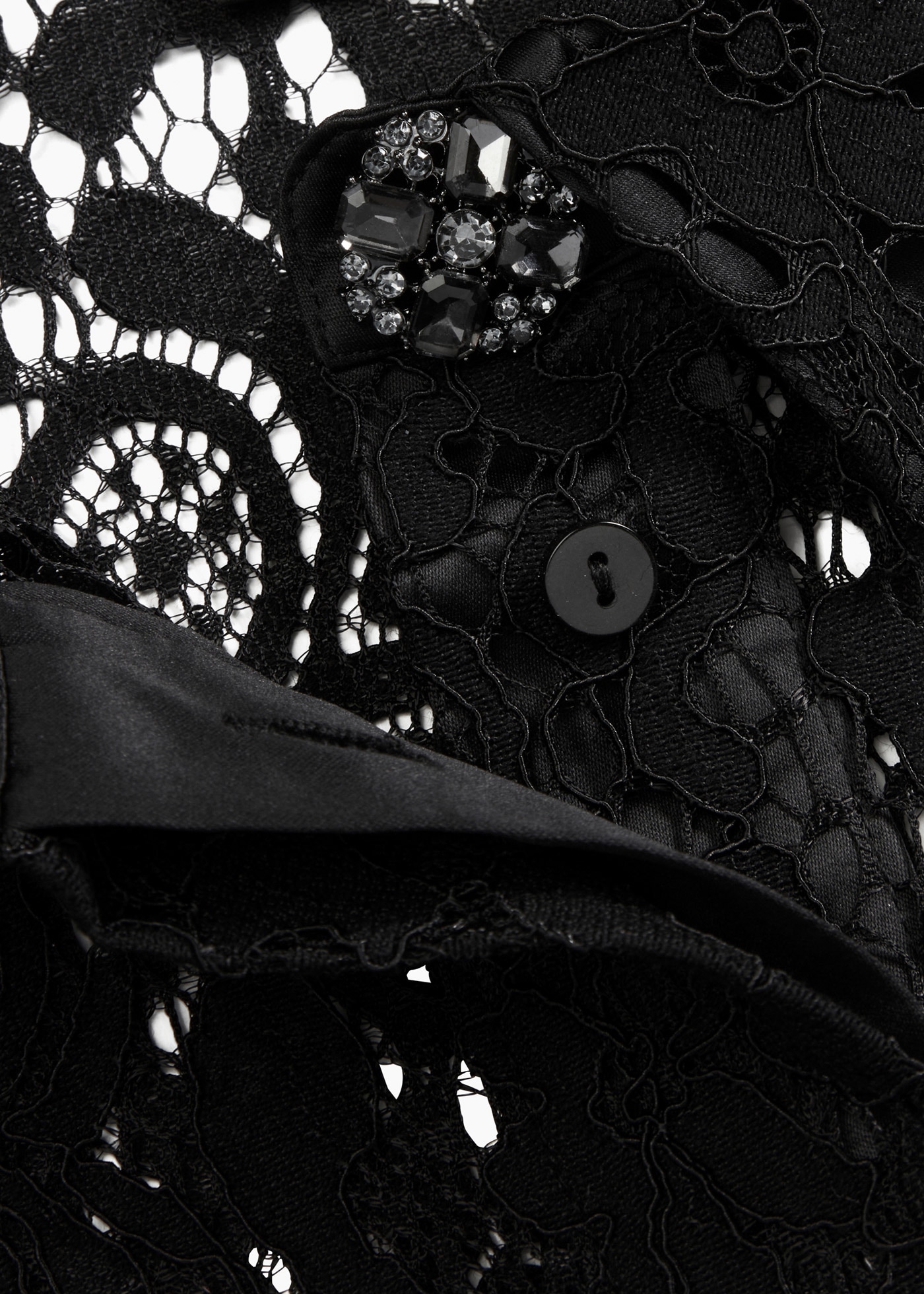 bonprix Langarmbluse Bluse aus Spitze