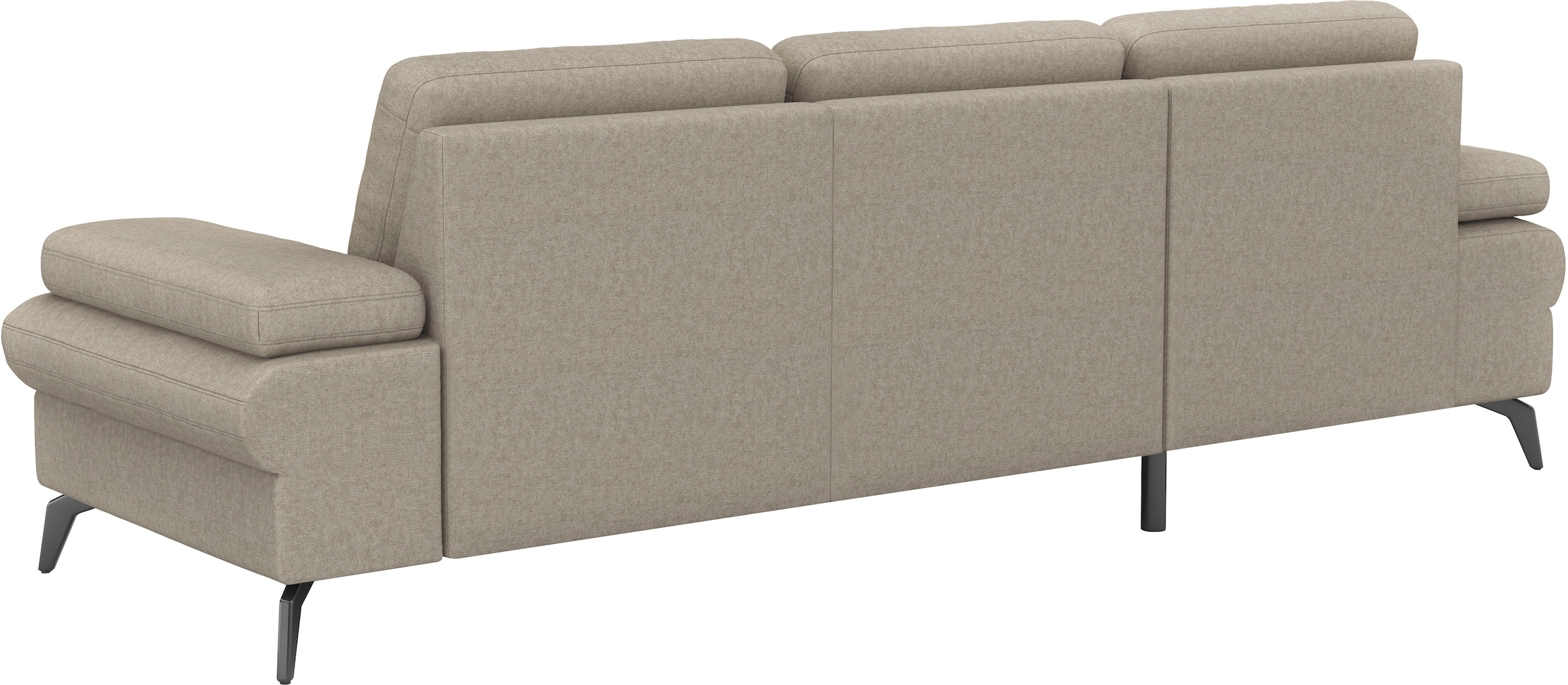 sit&more Ecksofa »Morris Jubi L-Form, B: 247 cm« mit Armteilfunktion & 1 Zierkissen, optional Bettfunktion