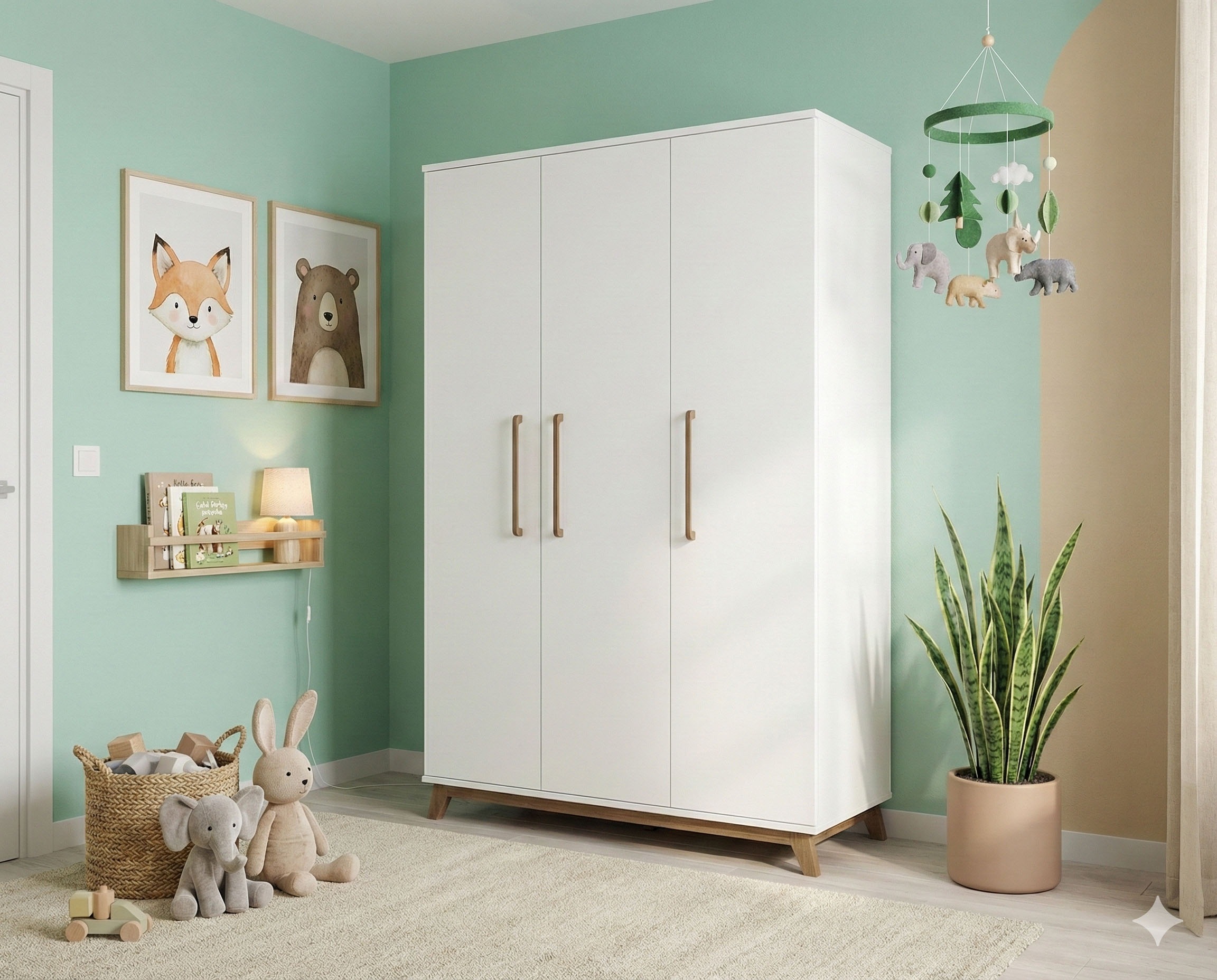 arthur berndt Kinderkleiderschrank "Kleiderschrank "Lina" 3-türig" günstig online kaufen