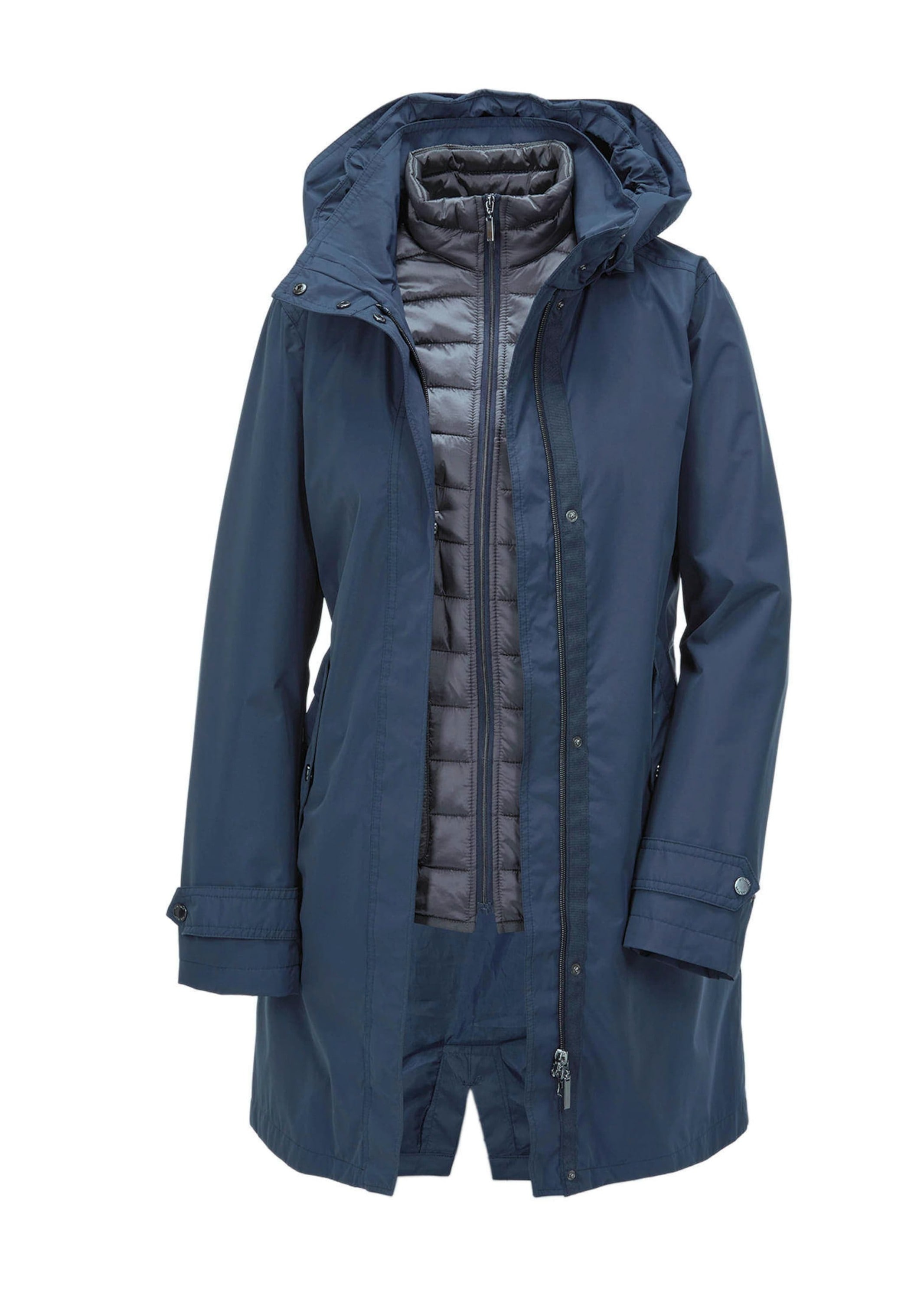 GOLDNER Funktionsjacke "Kapuzenjacke mit 3-in-1-Funktion" Jacke mit herausnehmbarer Steppjacke